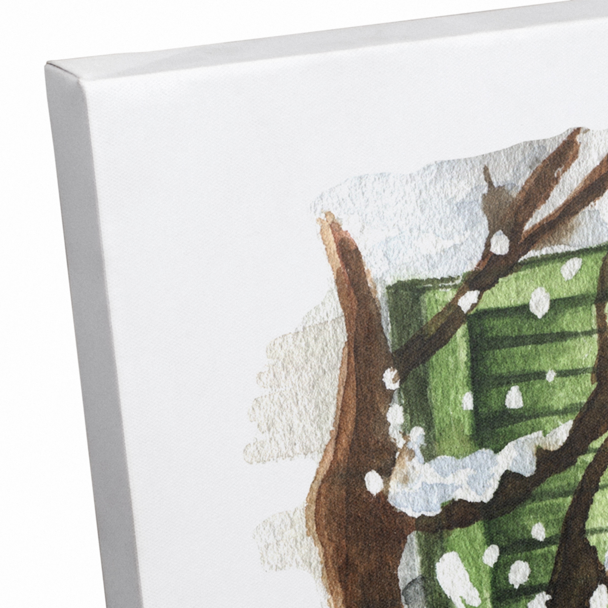 There's No Place like Home for the Holidays Scene Canvas Wall Art