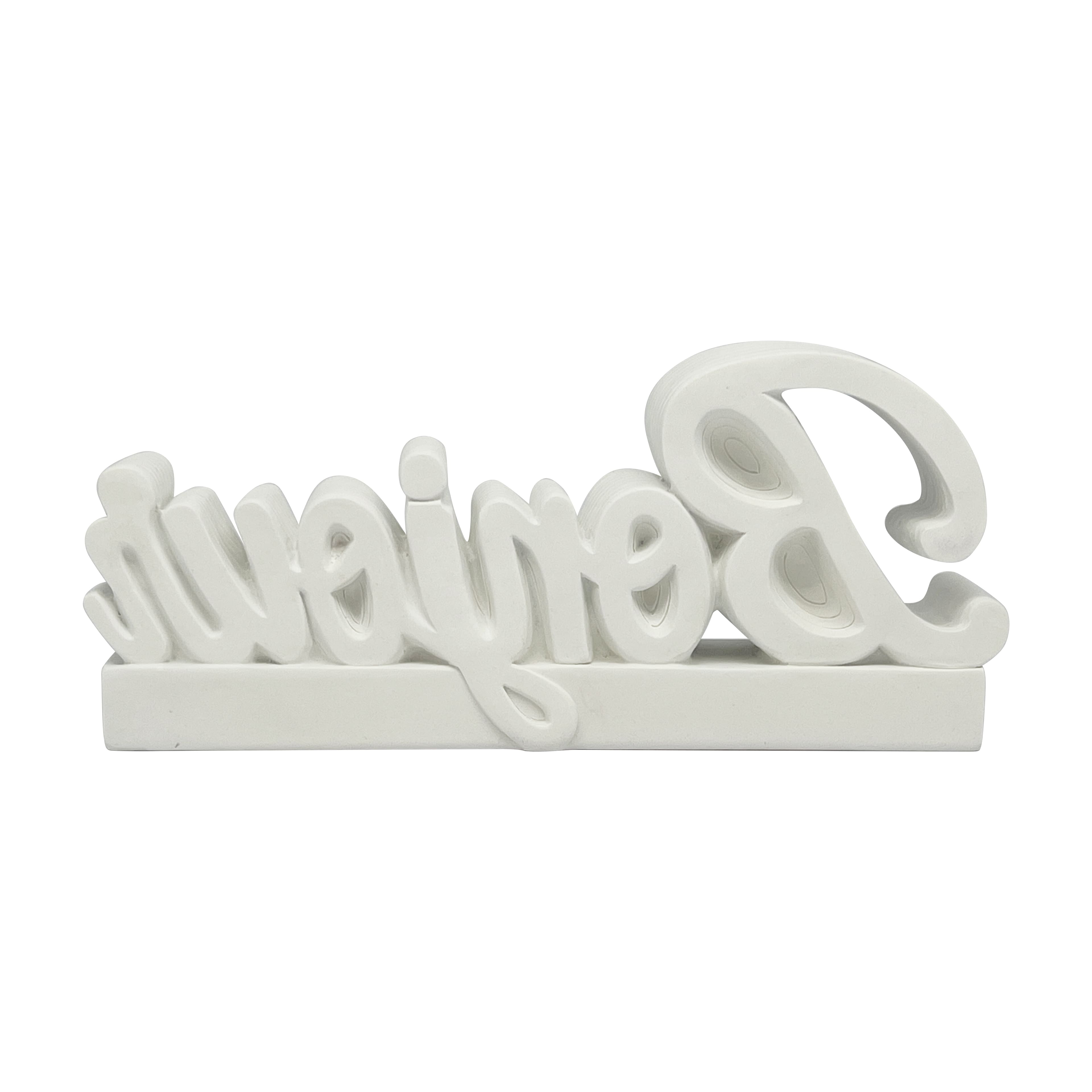Jonathan Adler x Michaels 9" Script DIY Resin Bonjour Figurine