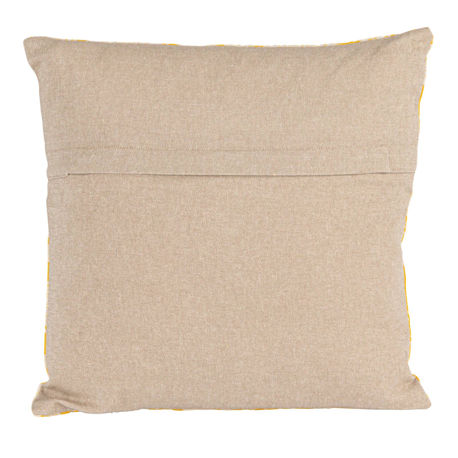 Hello Honey® 16" Yellow & White Floral Bock Print Accent Pillow
