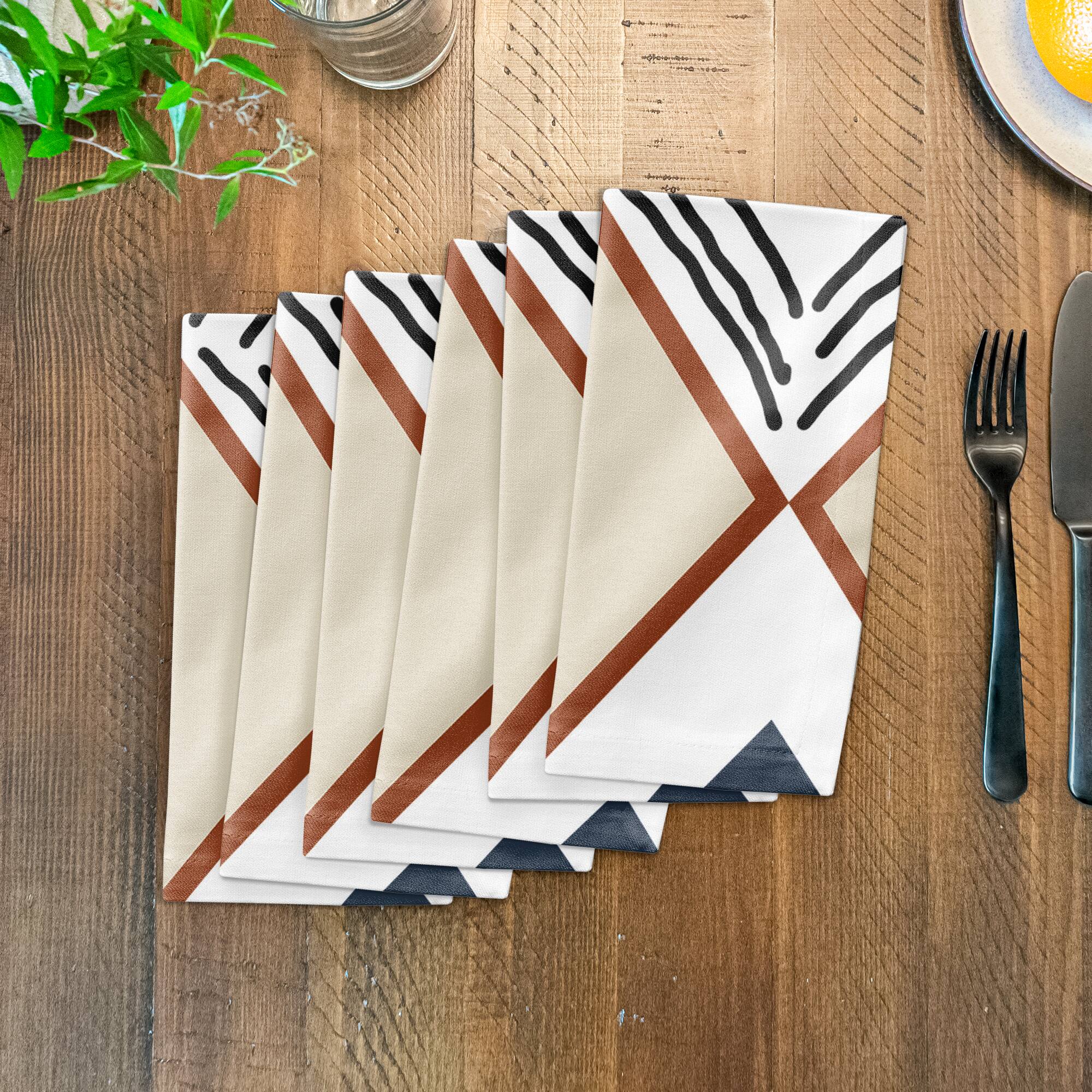 Diamond Triangle 10" x 10" Cotton Twill Napkin