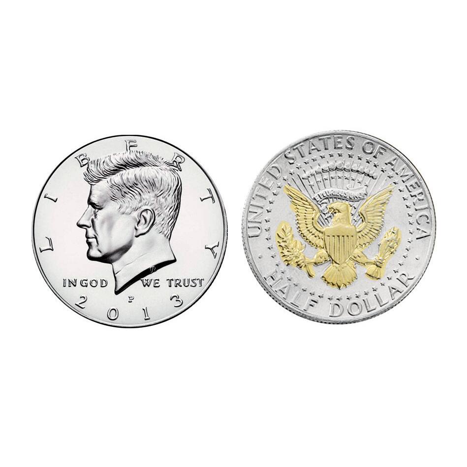 Veteran's Creed with Genuine JFK Half Dollar Matted Coin