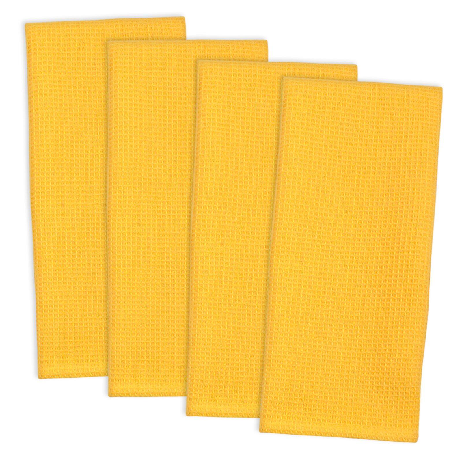 DII® Harvest Moon Solid Waffle Dishtowel, 4ct.