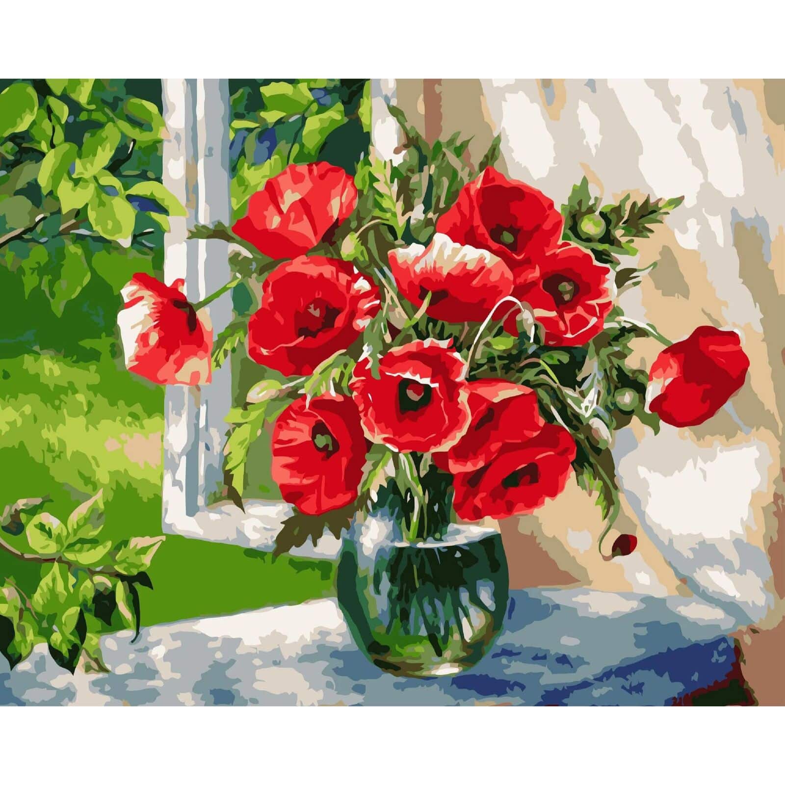 Crafting Spark Poppy Bouquet Painting by Numbers Kit