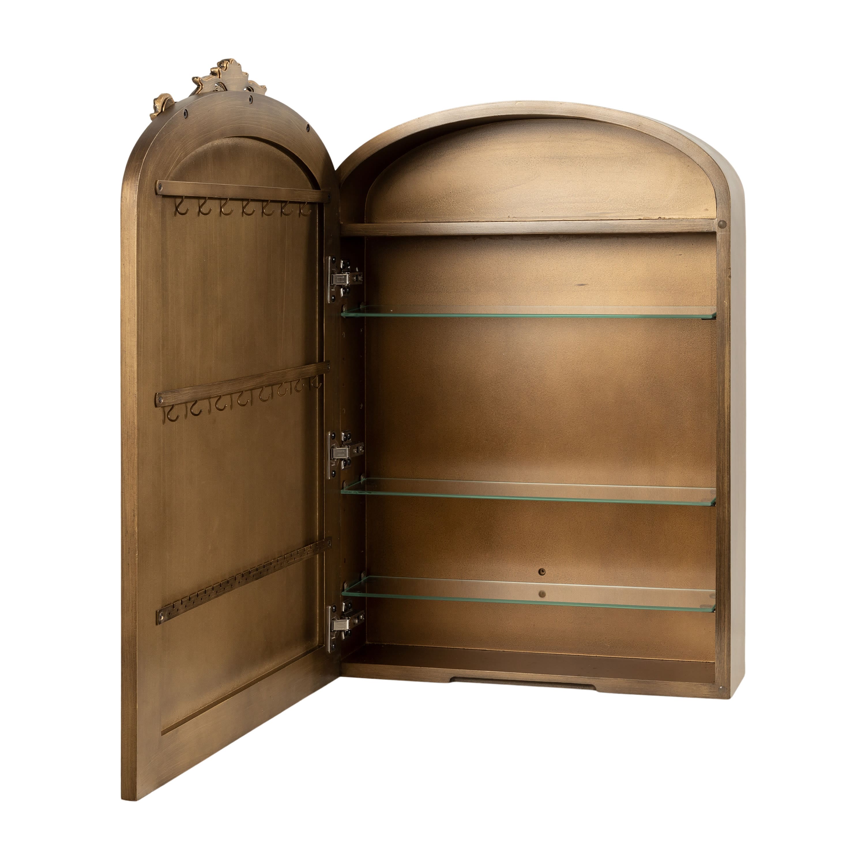 Kate and Laurel Arendahl Jewelry MDF Mirror Cabinet