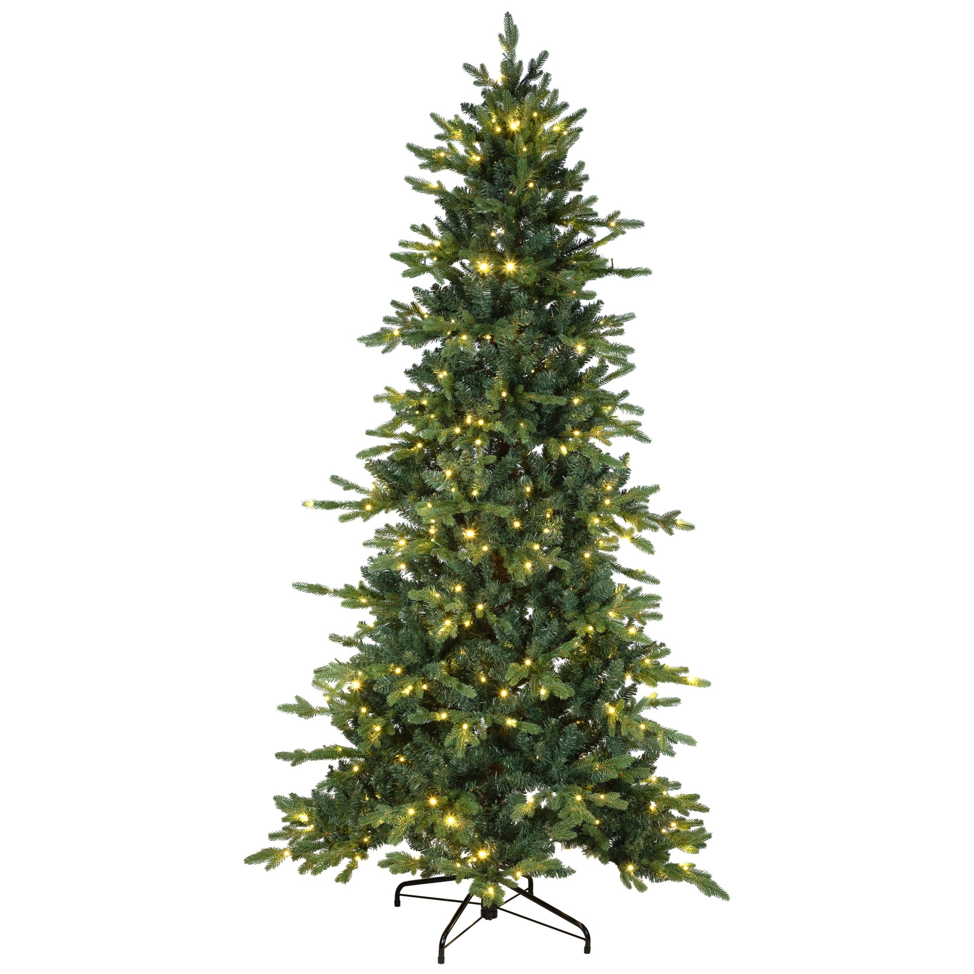 Northlight 12ft. Pre-Lit Real Touch Elite Breckenridge Pine IPT Artificial Christmas Tree, Multicolor LED Lights