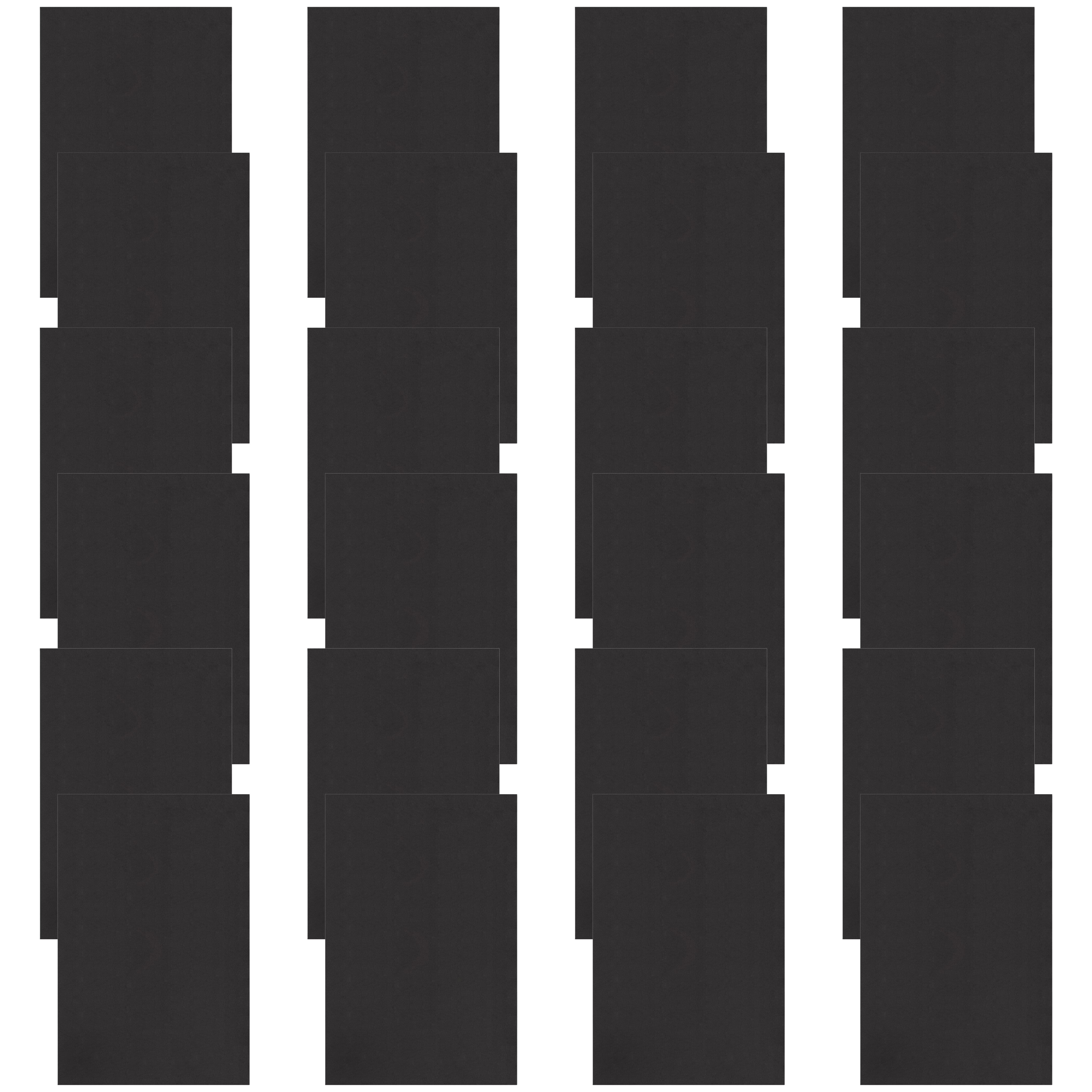 24 Pack: 12" x 18" Black Thick Foam Sheet by Creatology™