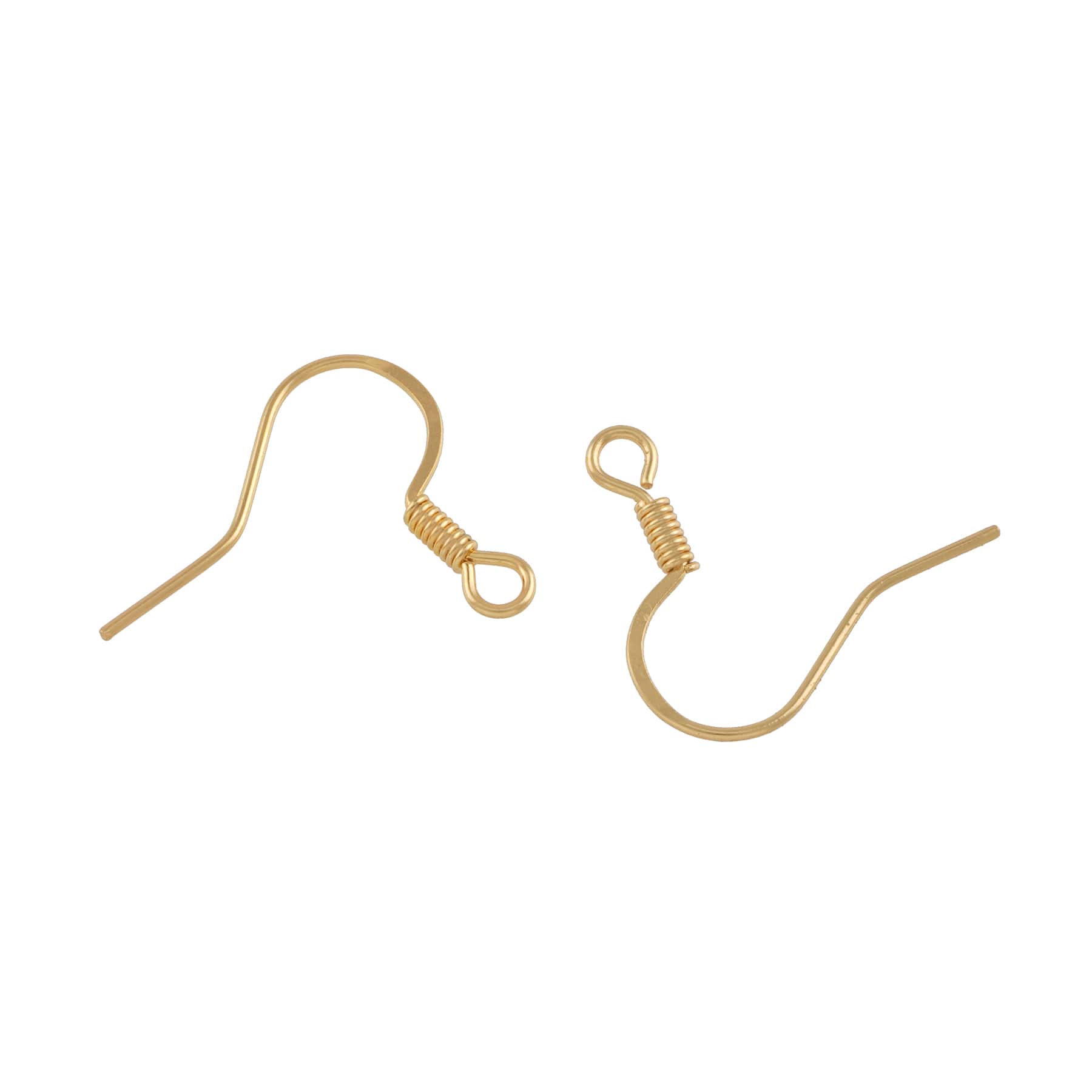 Earring Fish Hooks with Coils by Bead Landing™