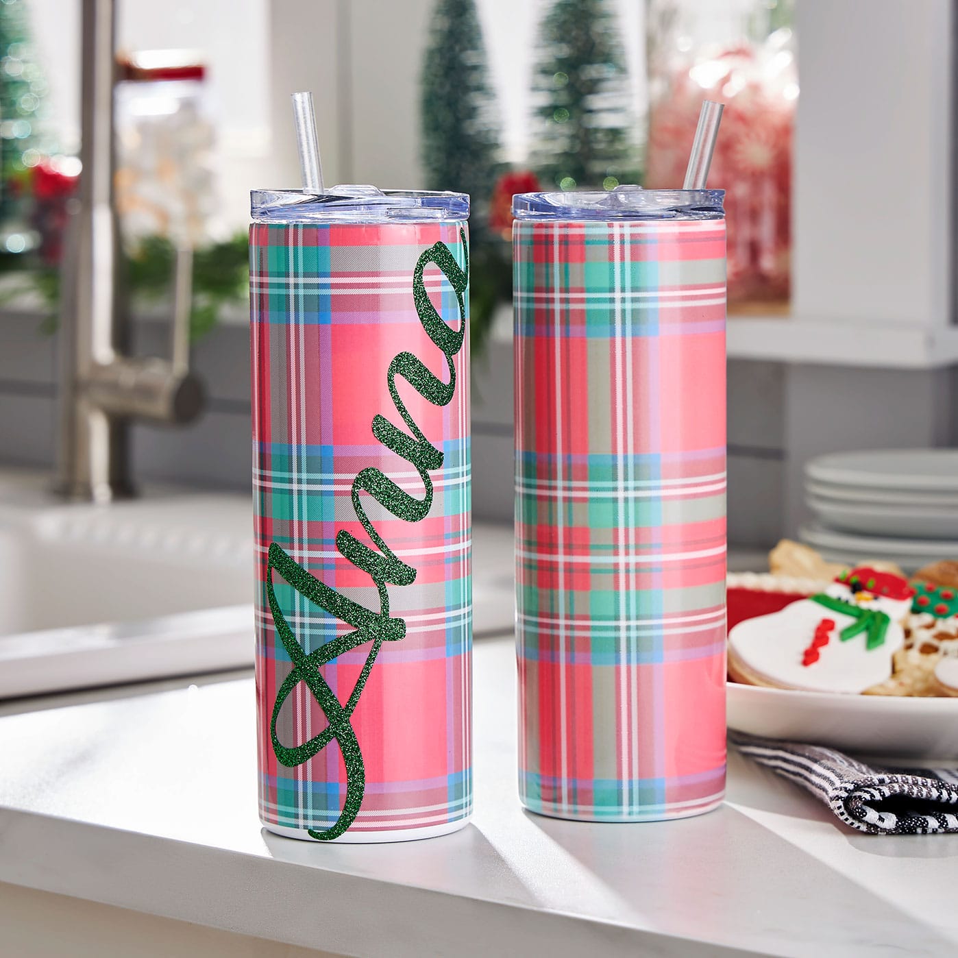 Plaid Skinny Sublimation Tumbler | Projects | Michaels