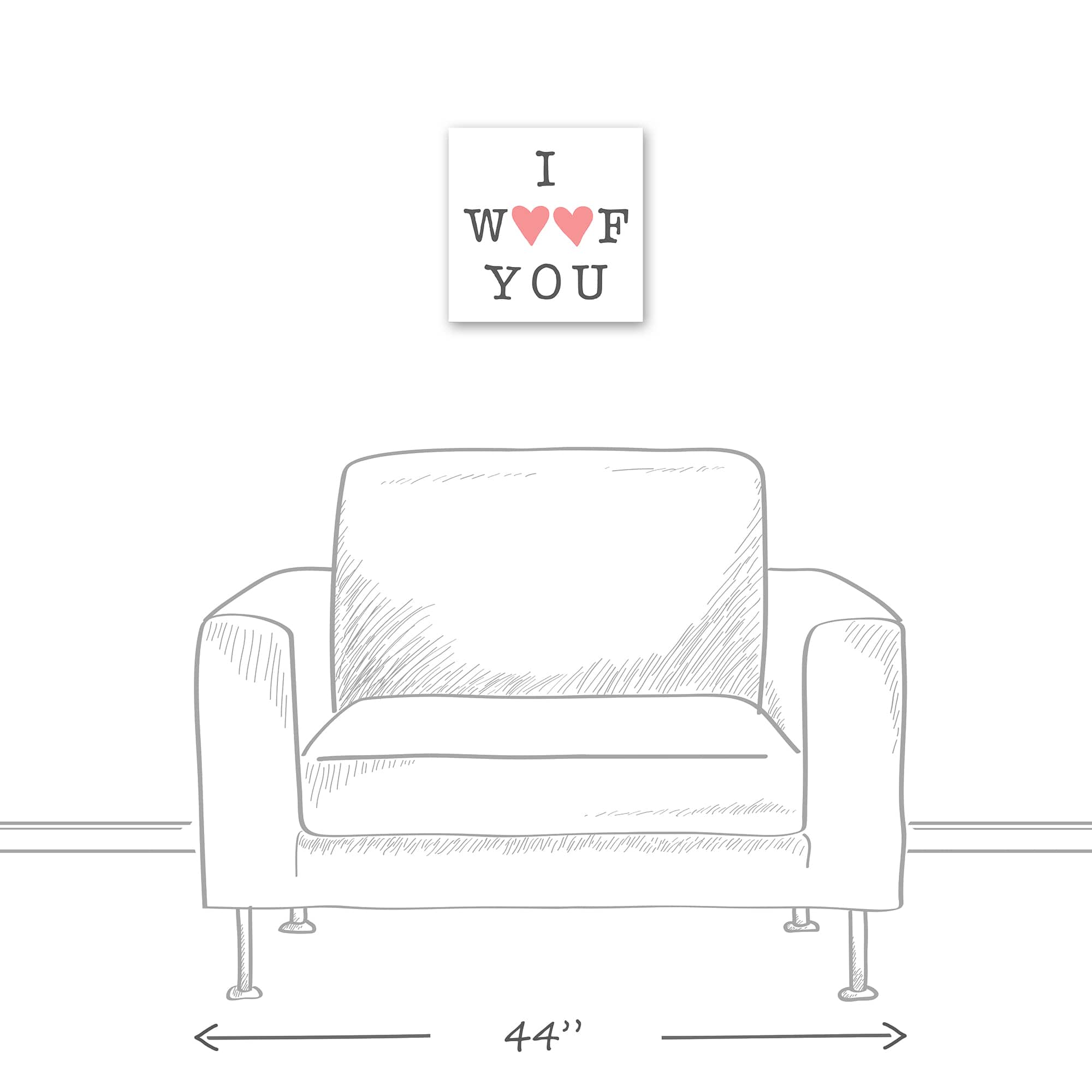 I Woof You Canvas Wall Art