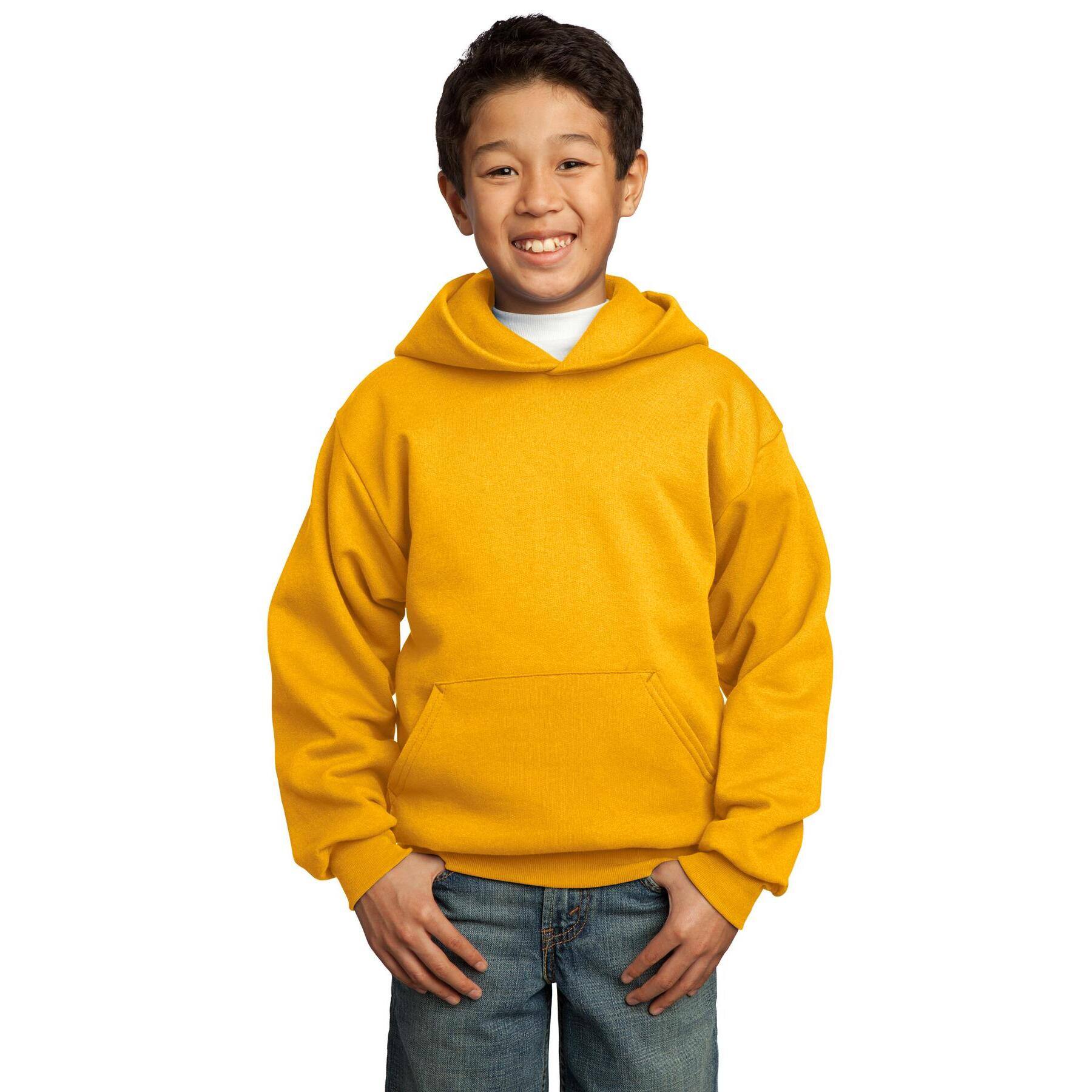 Port & Company® Colors Youth Core Fleece Pullover Hooded Sweatshirt
