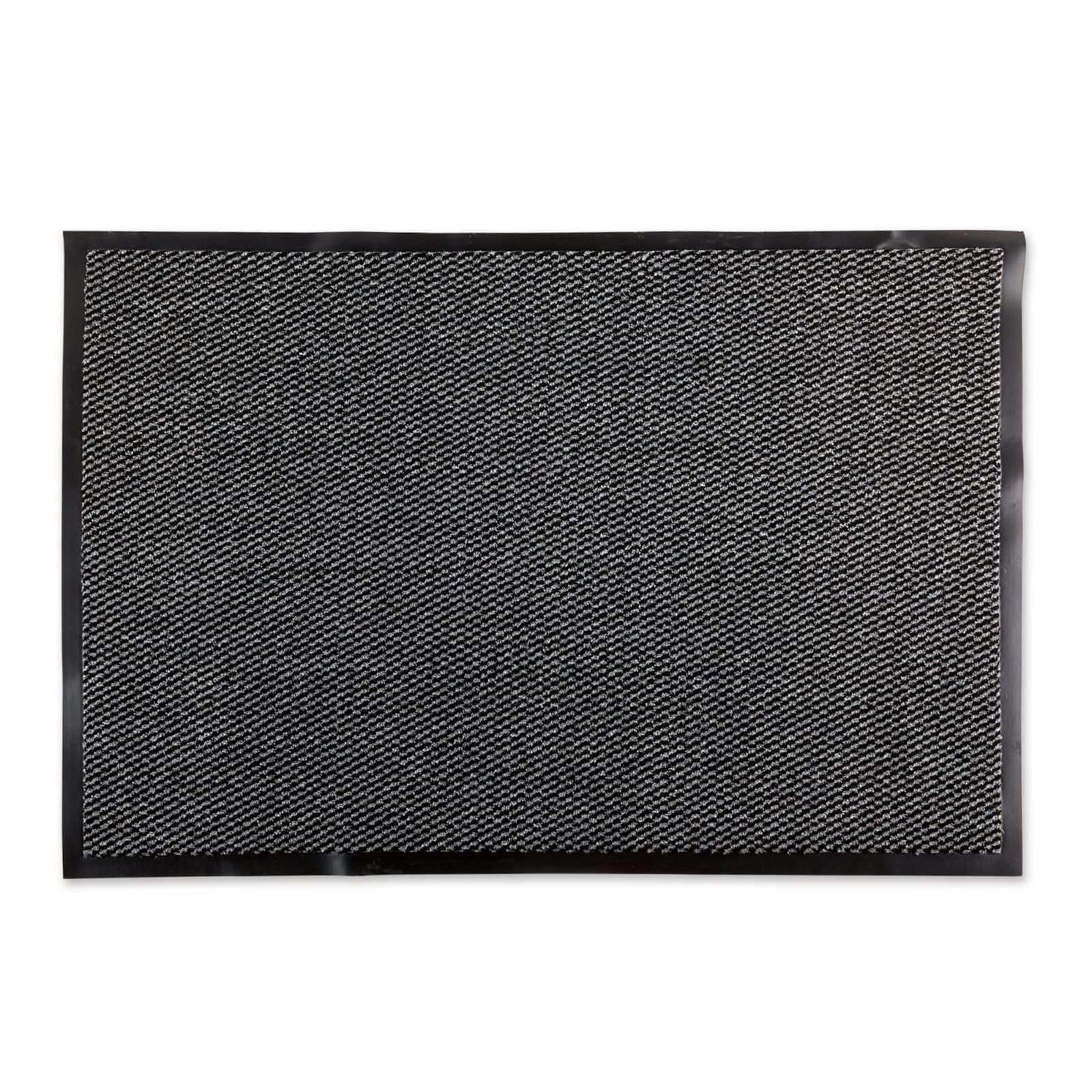 DII® Gray & Black Walk Off Utility Doormat, 30" x 48"