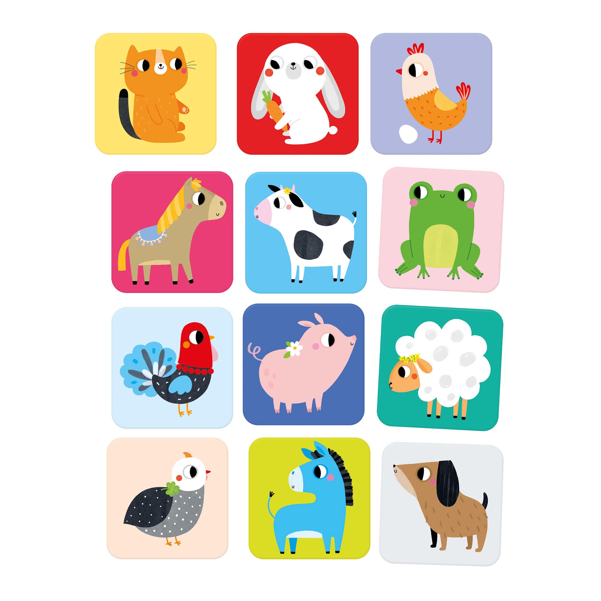 Banana panda suuuper size farm animals memory game
