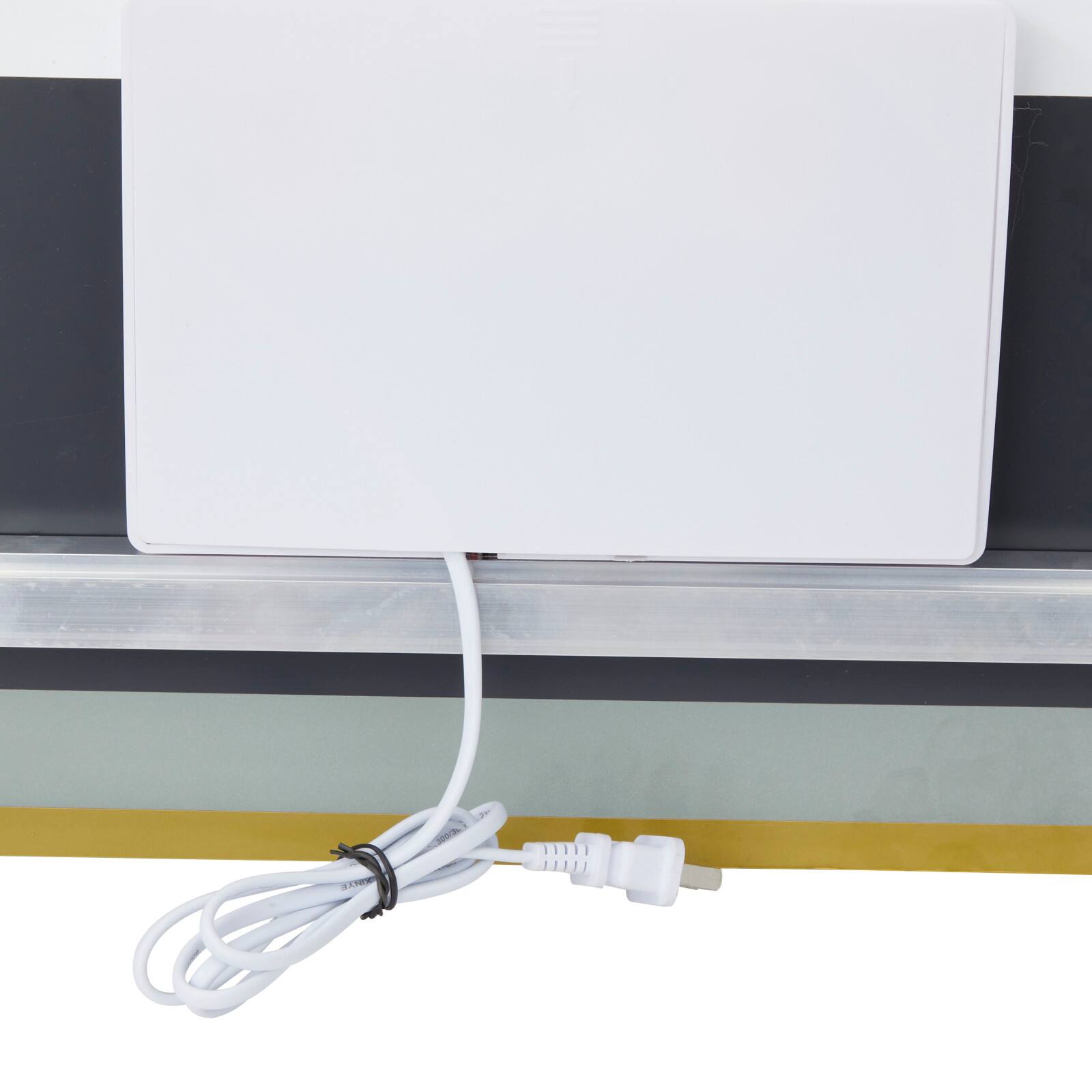Clear Glass Modern Anti Fog Mirror, 47" x 2" x 30"