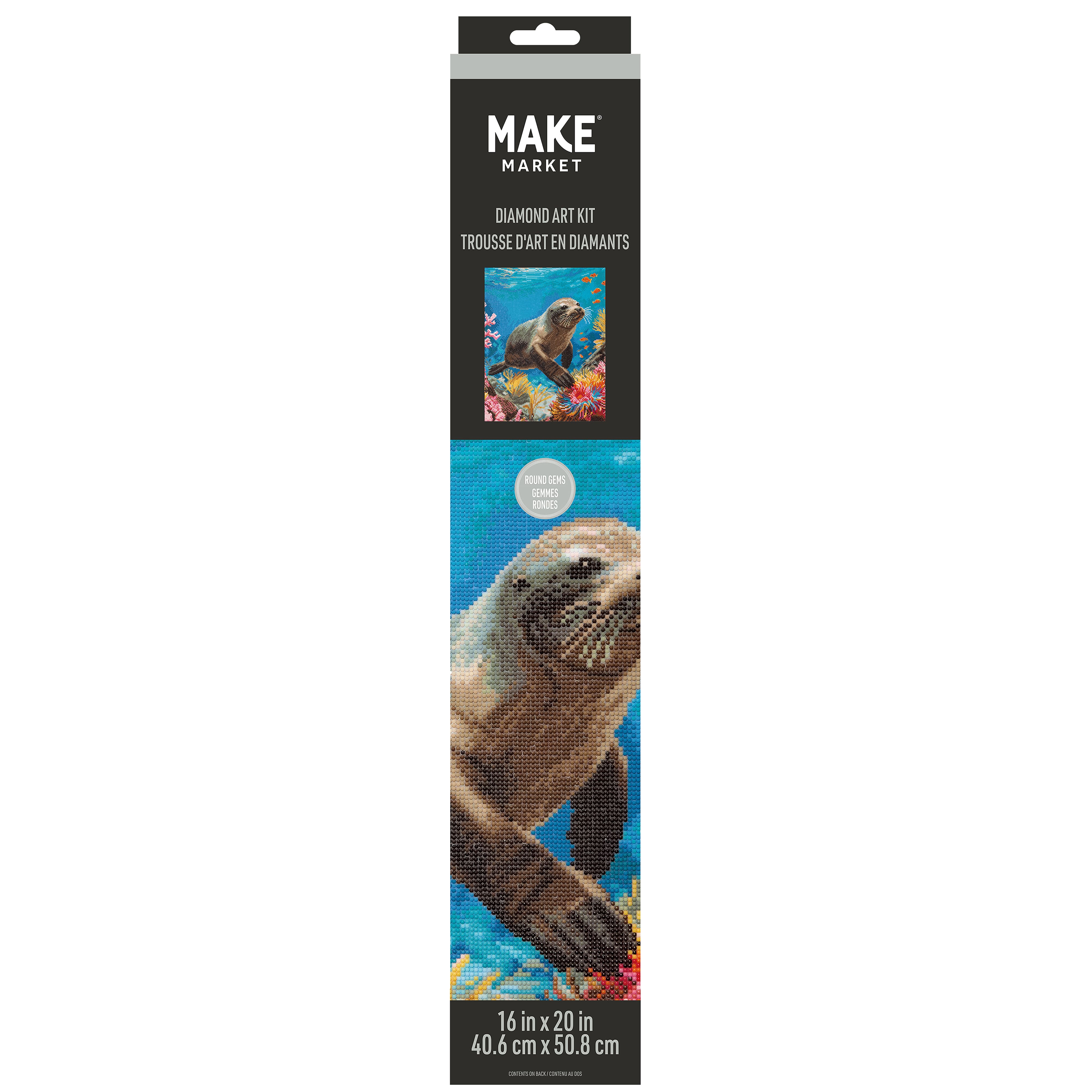 16" x 20" Sea Lion Diamond Art Kit by Make Market®
