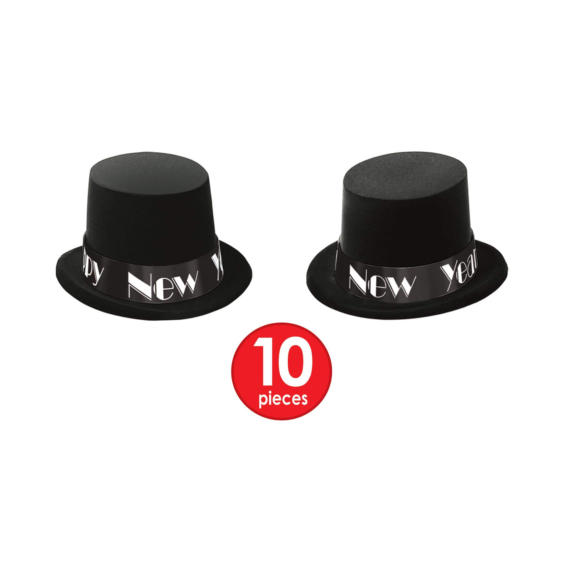 Beistle Black & White New Year Masquerade Party Favor Kit for 50