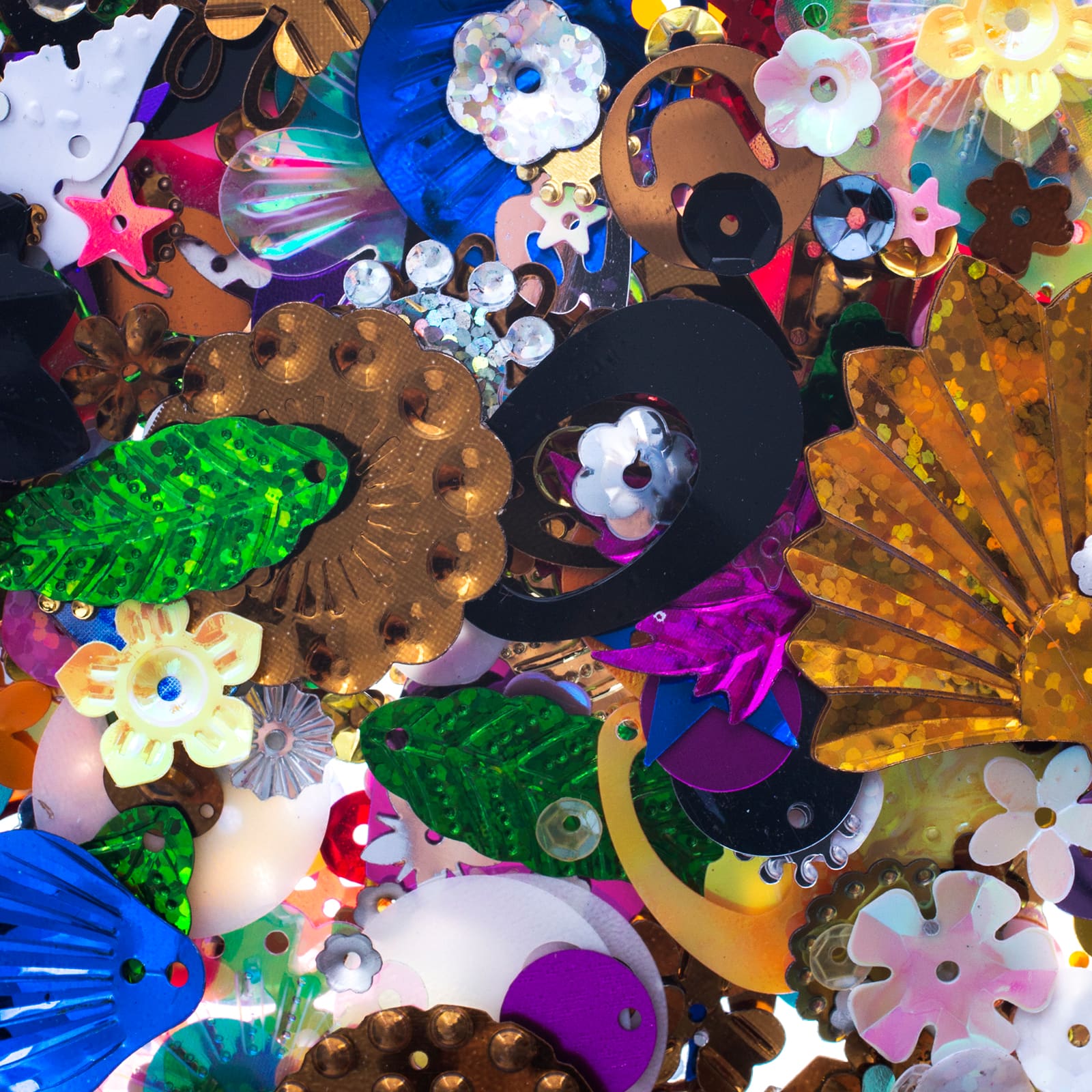 John Bead Assorted Shapes & Colors Sequins
