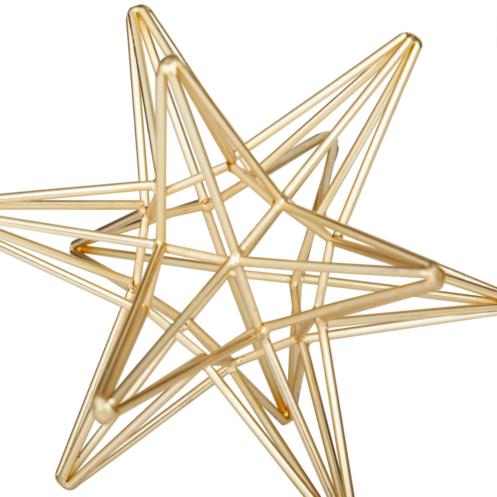 CosmoLiving by Cosmopolitan Set of 3 Gold Iron Glam Sculpture, 12" x 13" x 14"