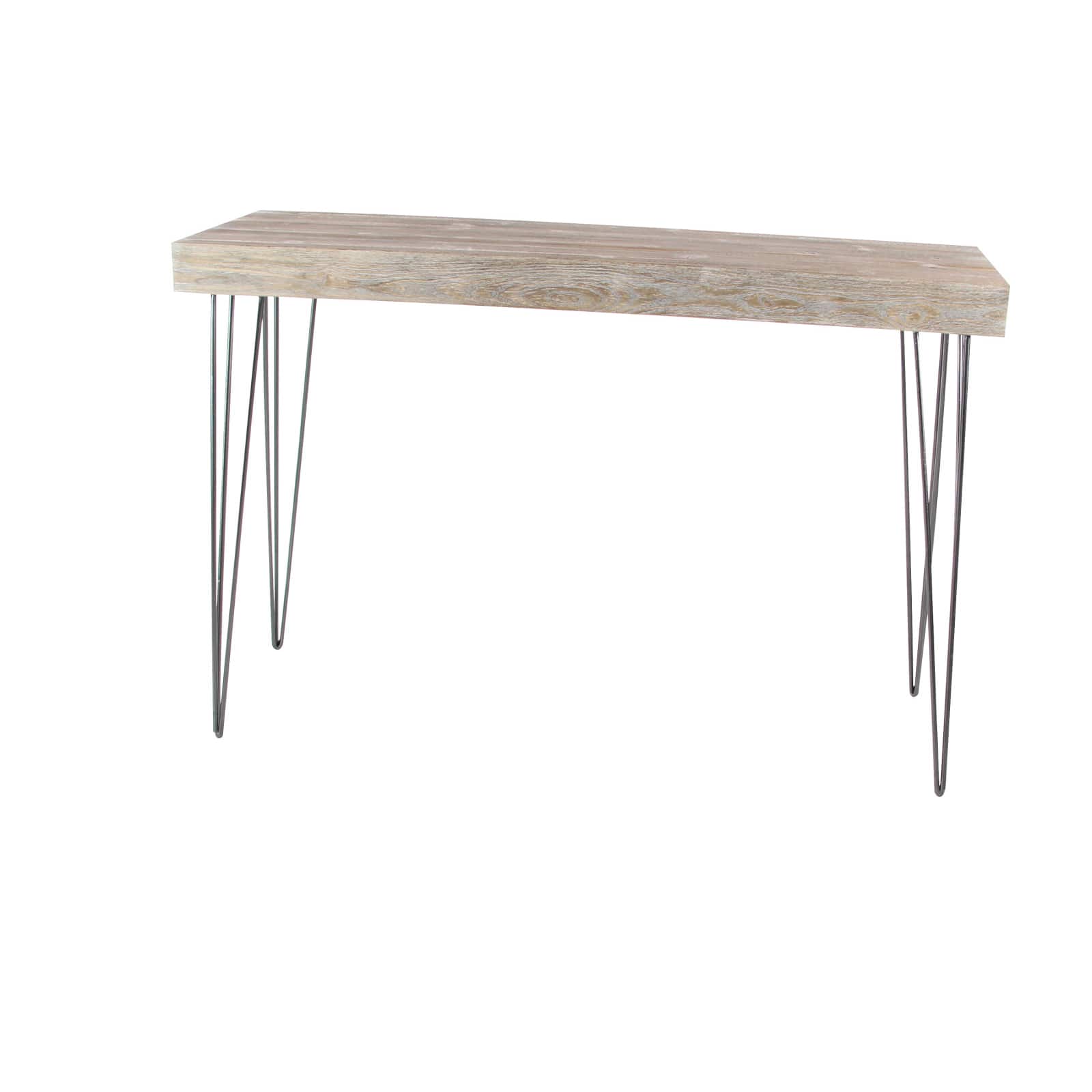 47" Brown Modern Wood Console Table
