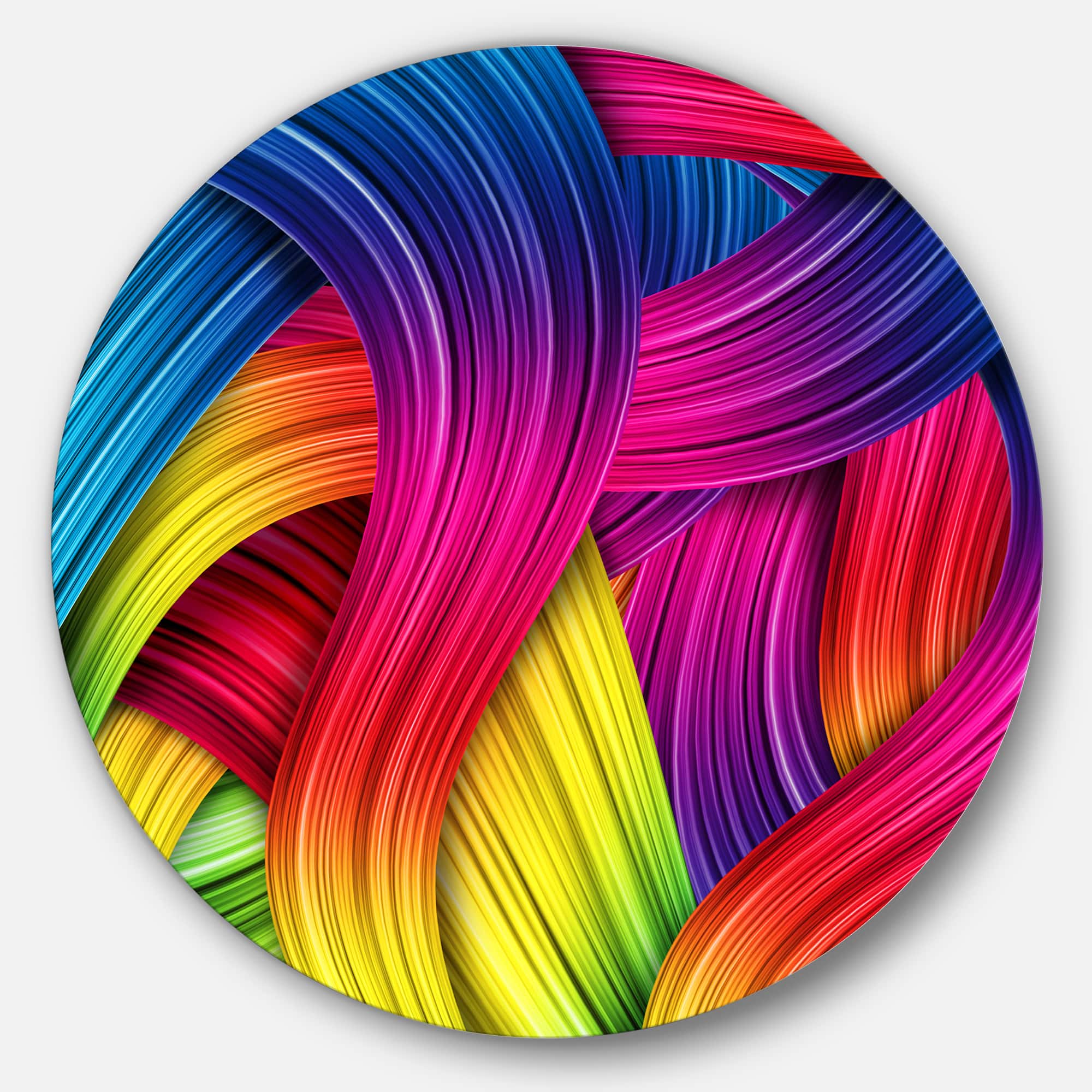 Designart - 3D Rainbow Art' Abstract Metal Artwork