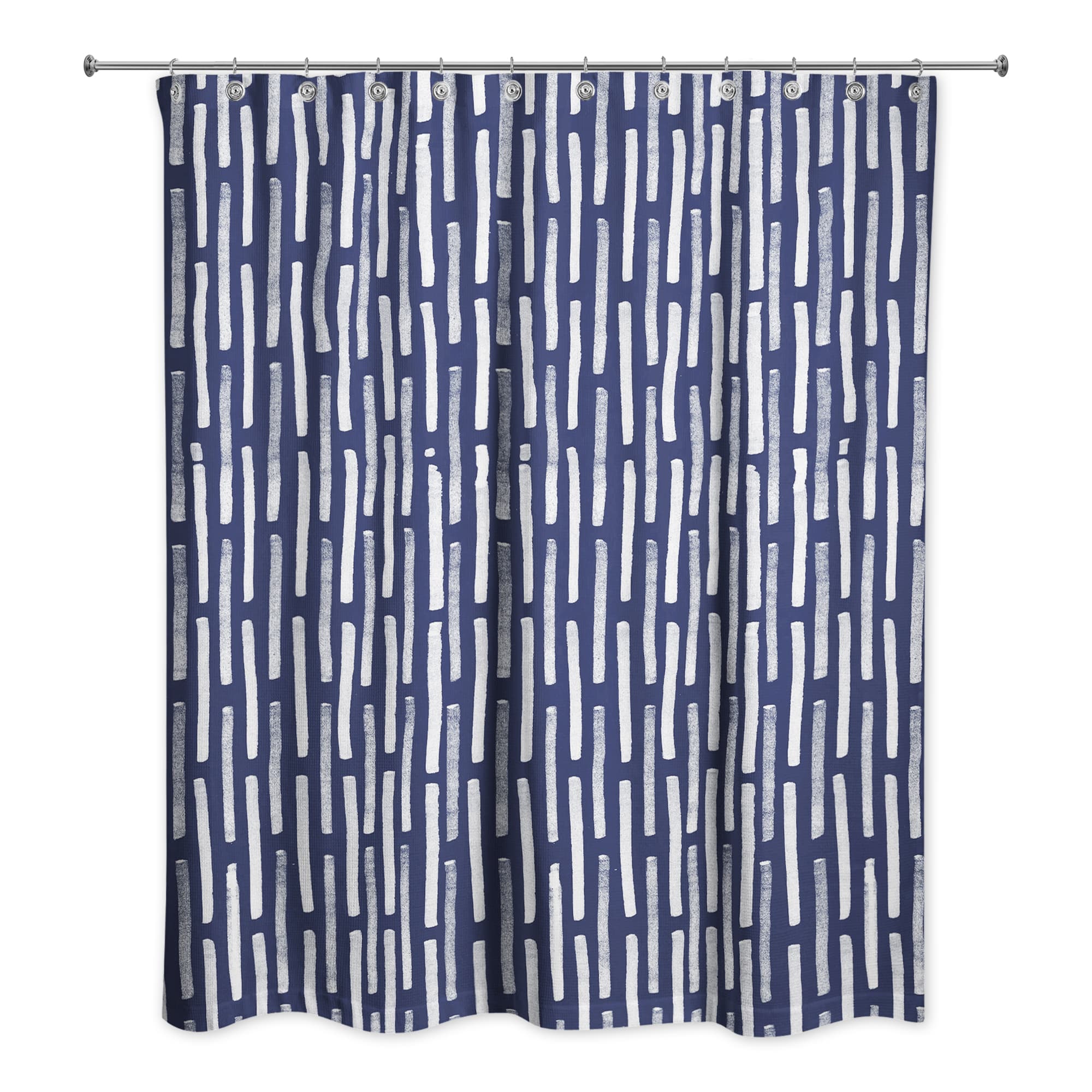 74" Hand Drawn Lines Shower Curtain