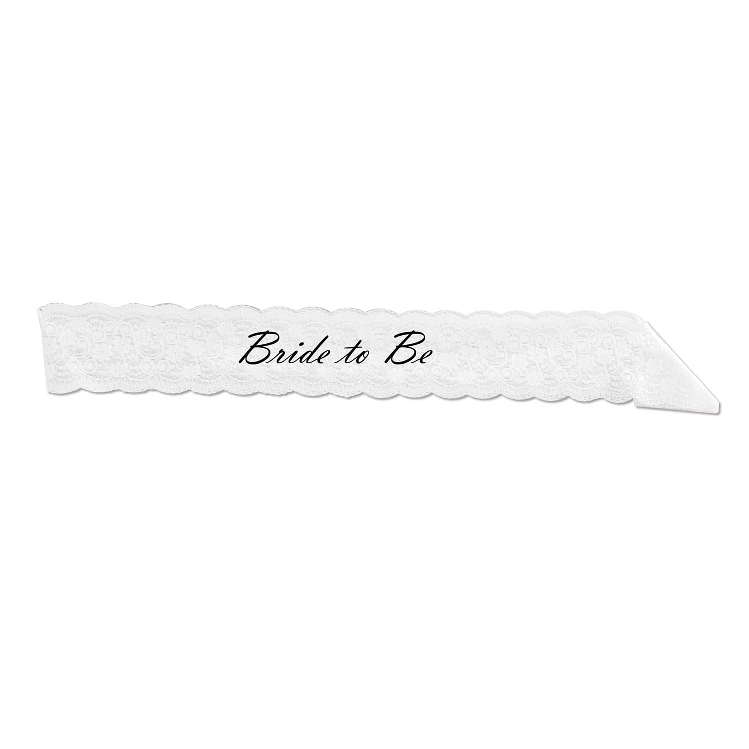 Beistle 28.5" x 4" Bride to Be Lace Sash