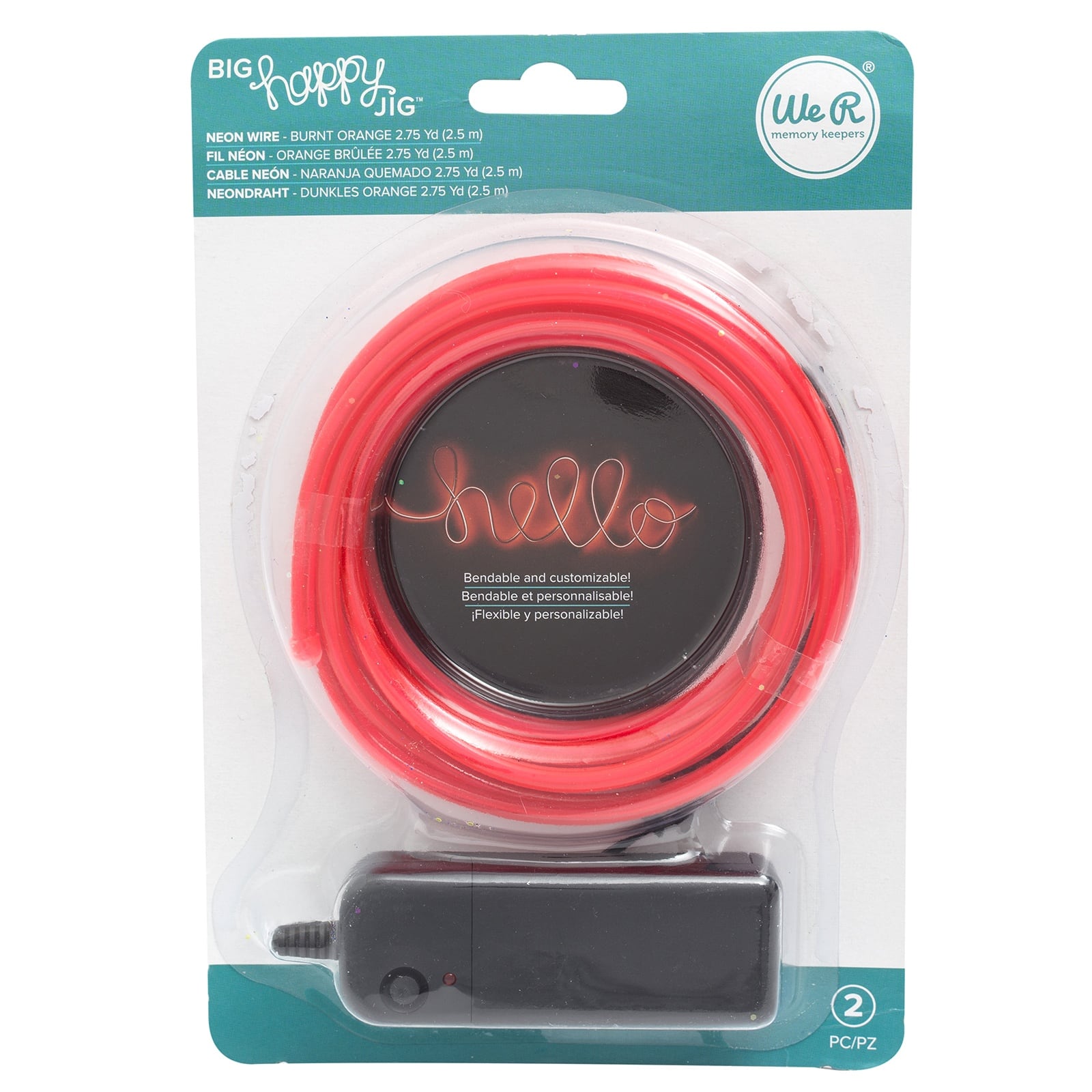 We R Memory Keepers® Big Happy Jig™ 2.75yd. Neon Wire with Adaptor Set
