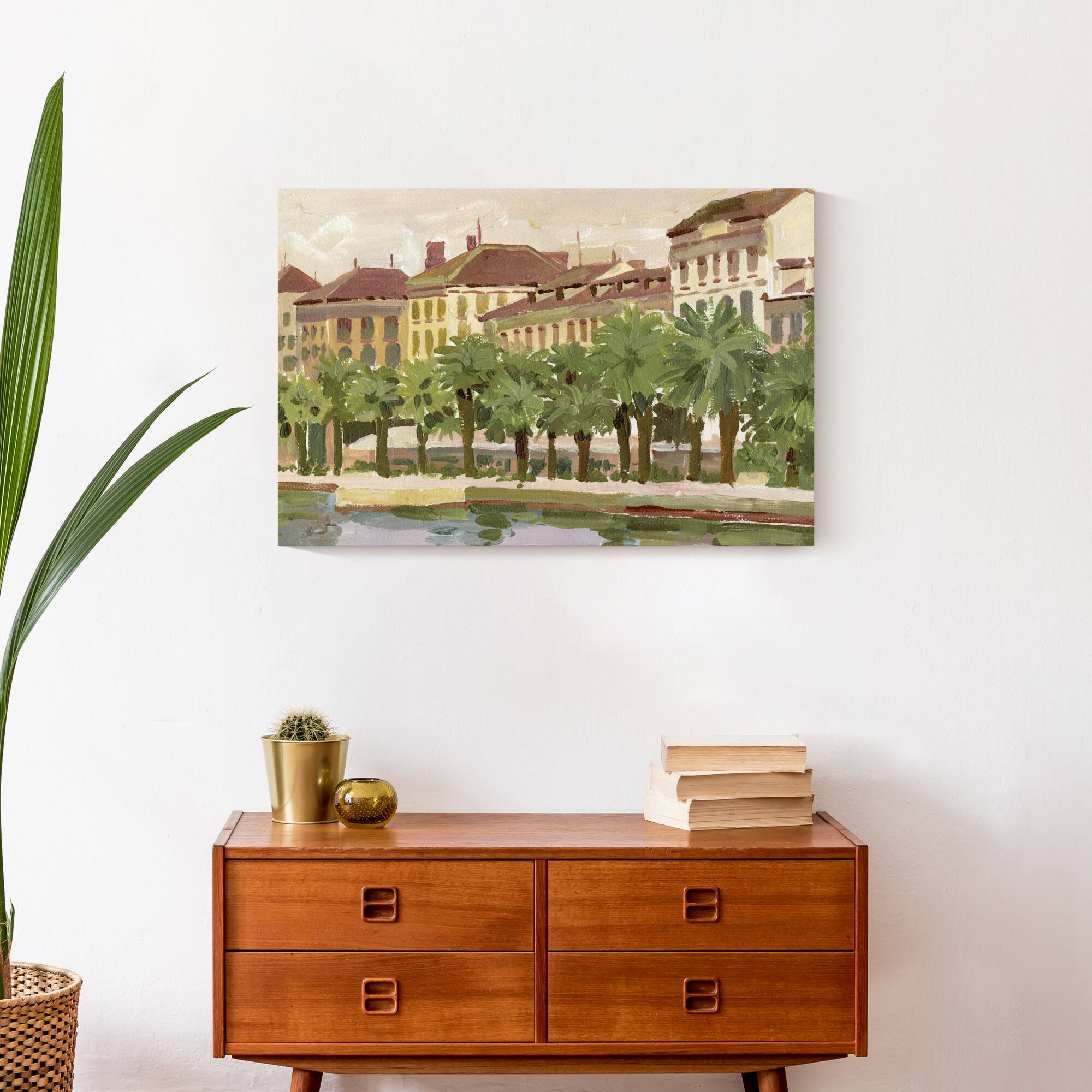Treeline Cityscape 24" x 16" Canvas Wall Art