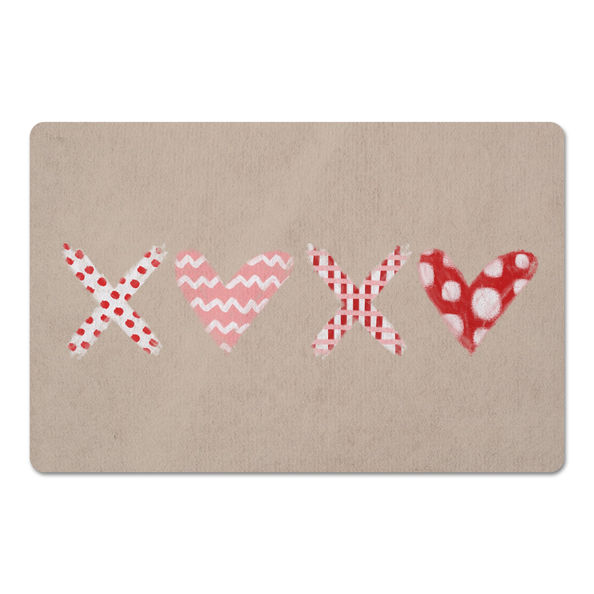 XOXO Pattern Floor Mat