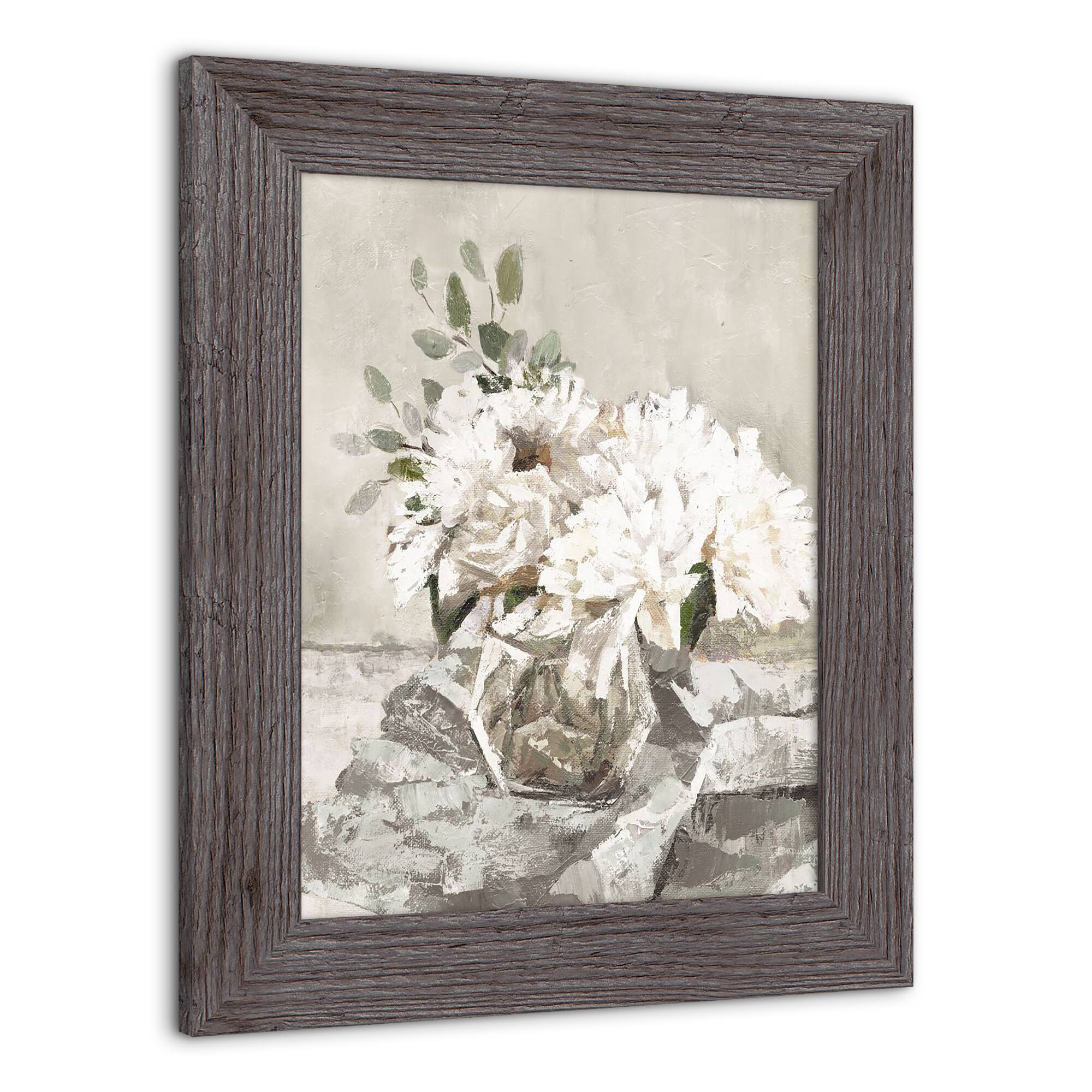 Seaglass Floral Western Framed Print