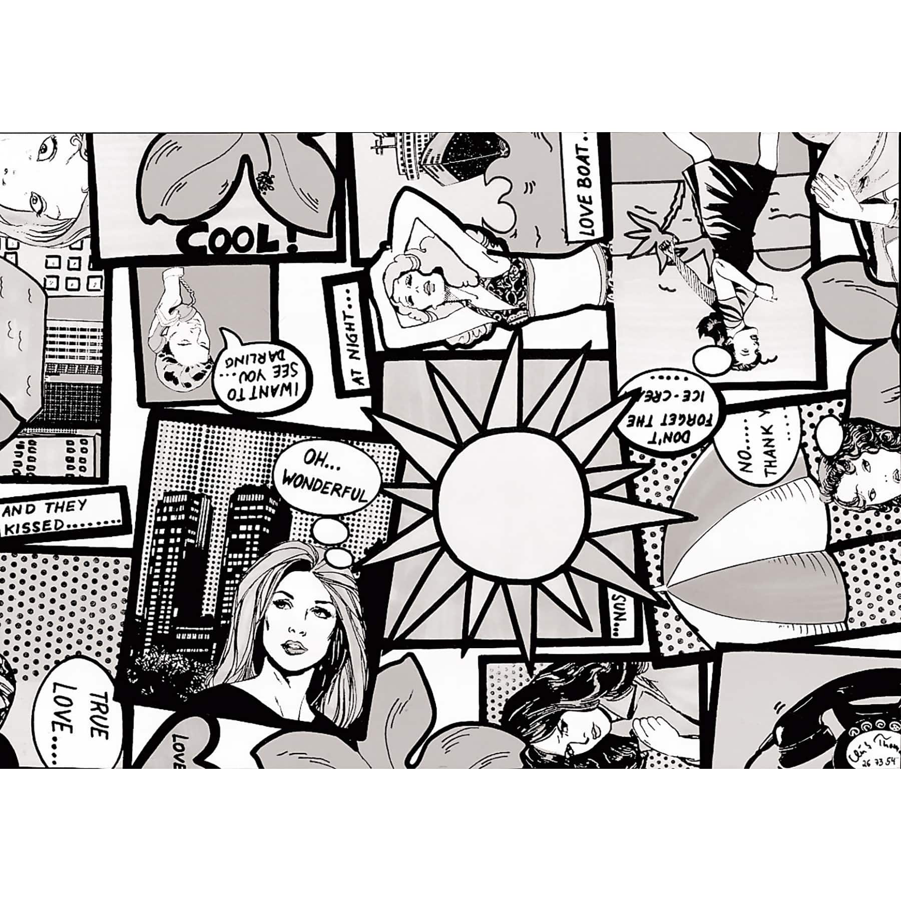 Fablon Comic Adhesive Film, 2ct.