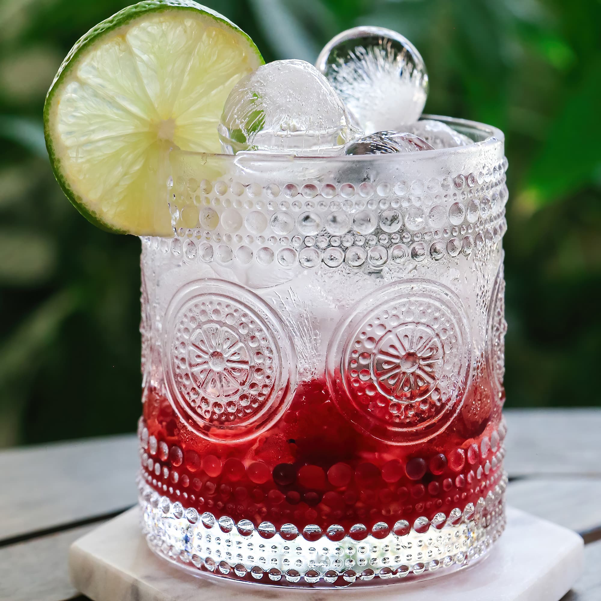 Kate Aspen® 10oz. Hobnail Beaded Floral Clear Drinking Glasses, 6ct.