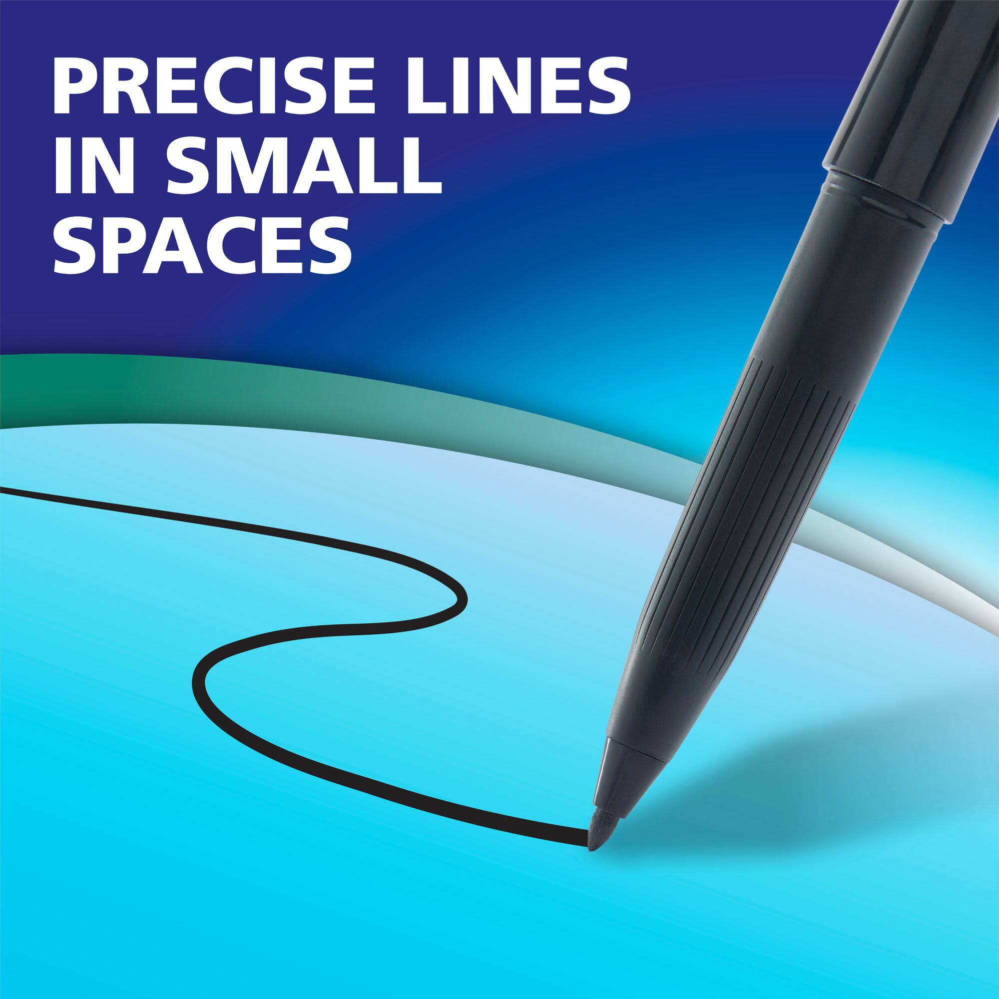 Expo® Vis-à-Vis® Ultra Fine Tip Black Wet Erase Markers, 12ct.