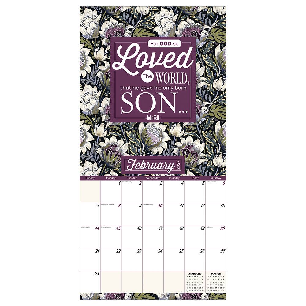 2027 Bible Verses Wall Calendar