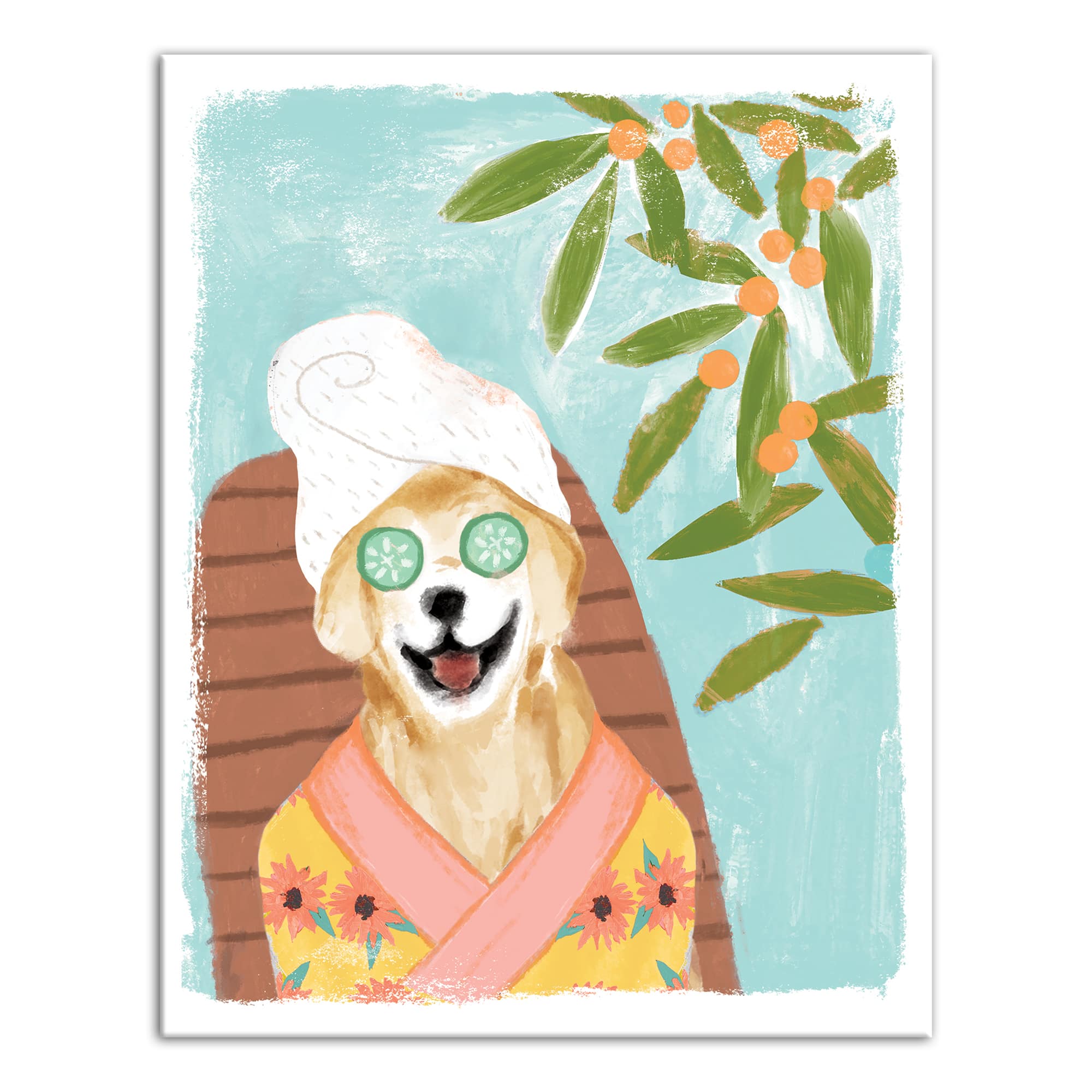 Spa Dog 9 Canvas Wall Art