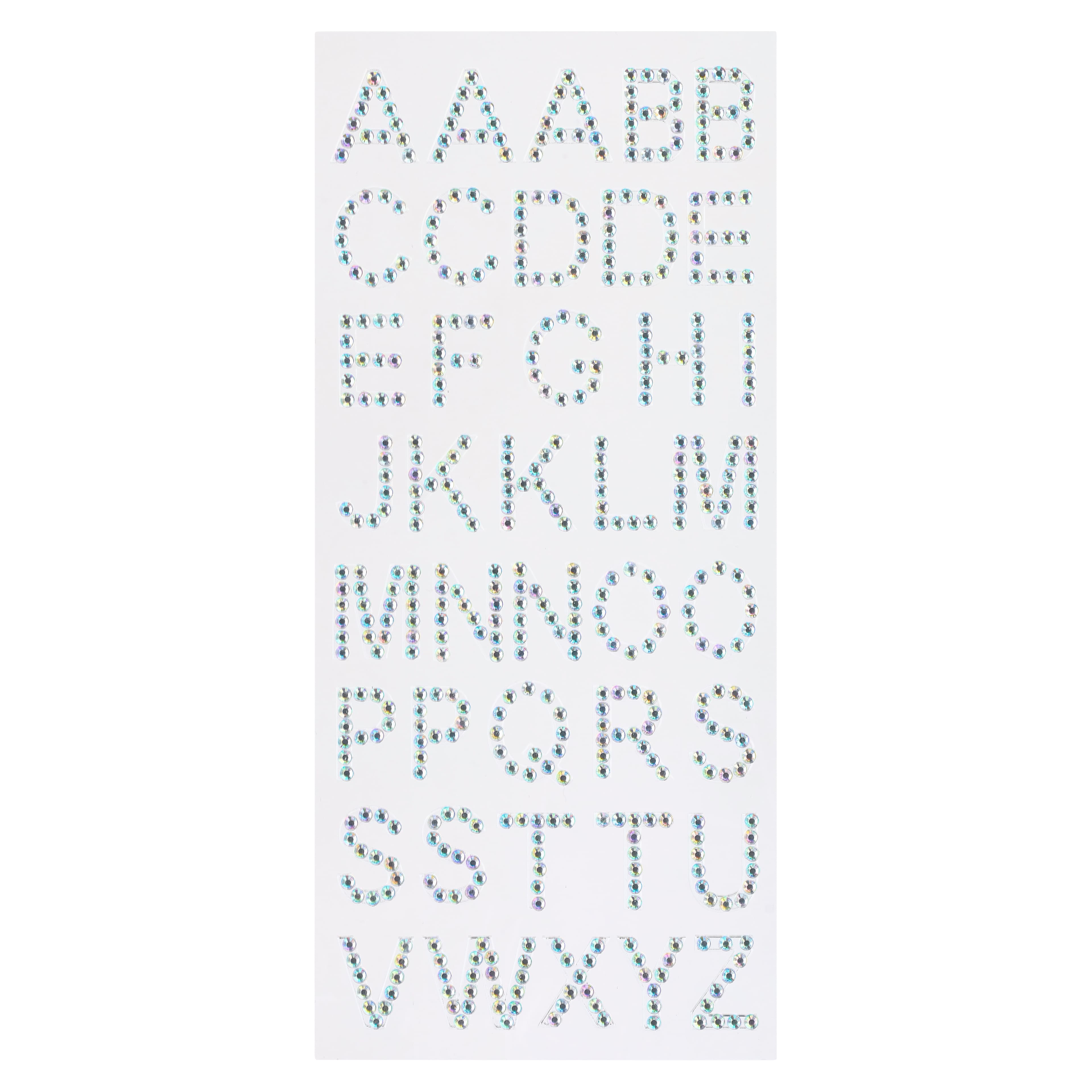 Iridescent Rhinestone Alphabet Stickers by Recollections™