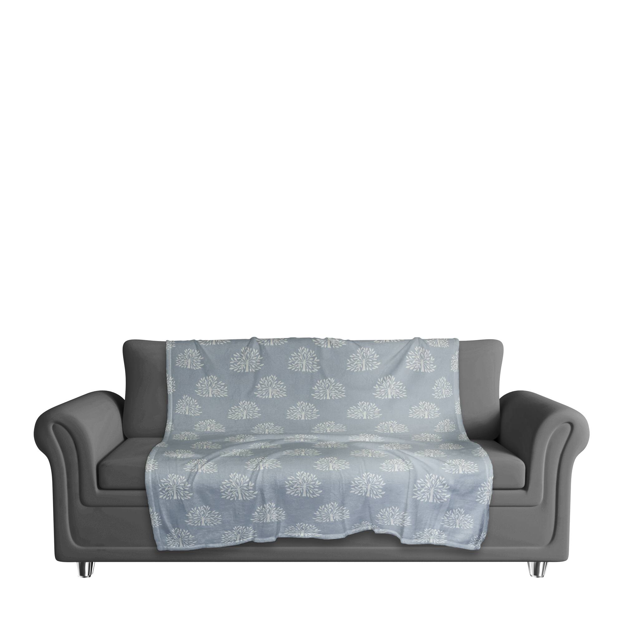 Blooming Bush Coral Fleece Blanket