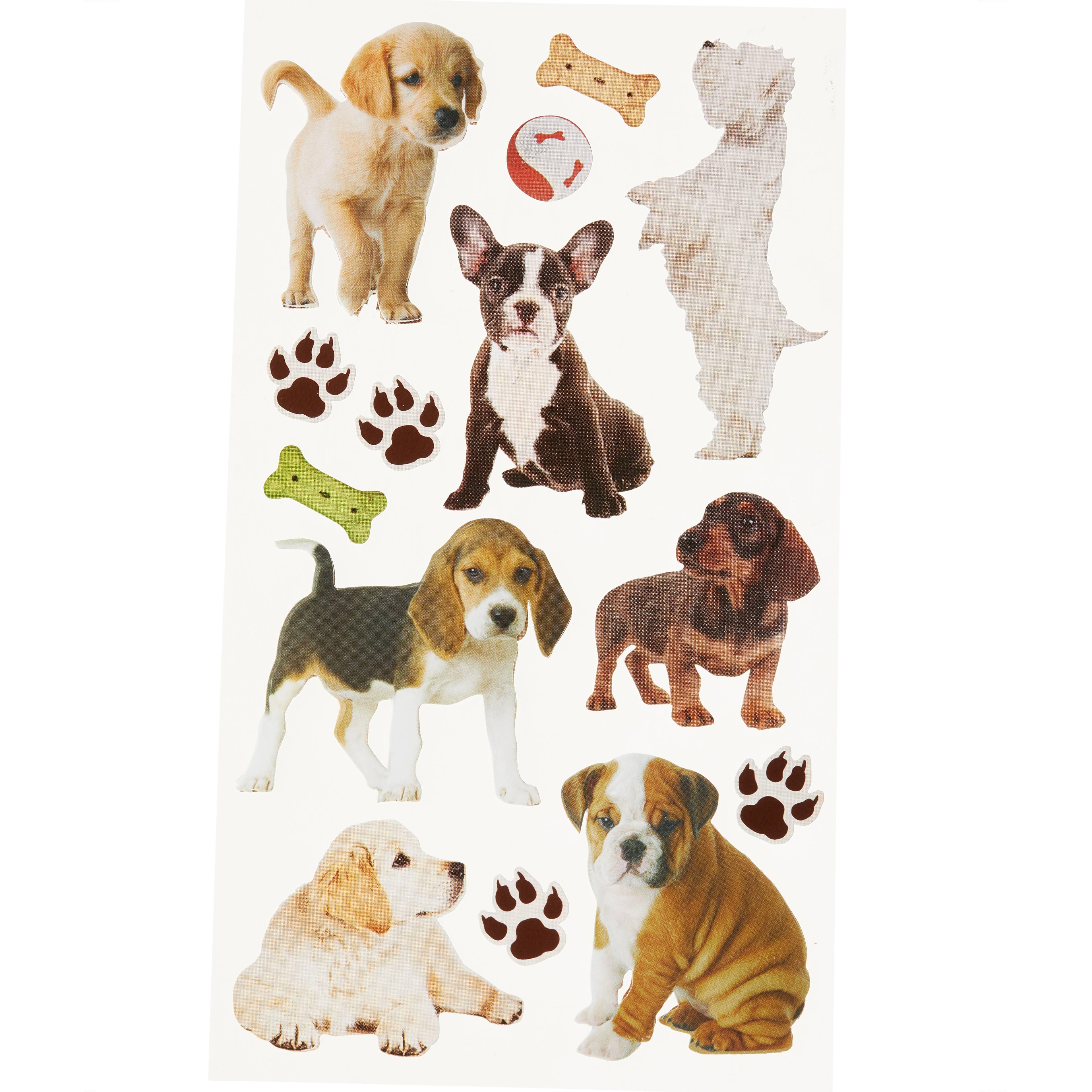 12 Pack: Puppies Dimensional Stickers by Recollections™