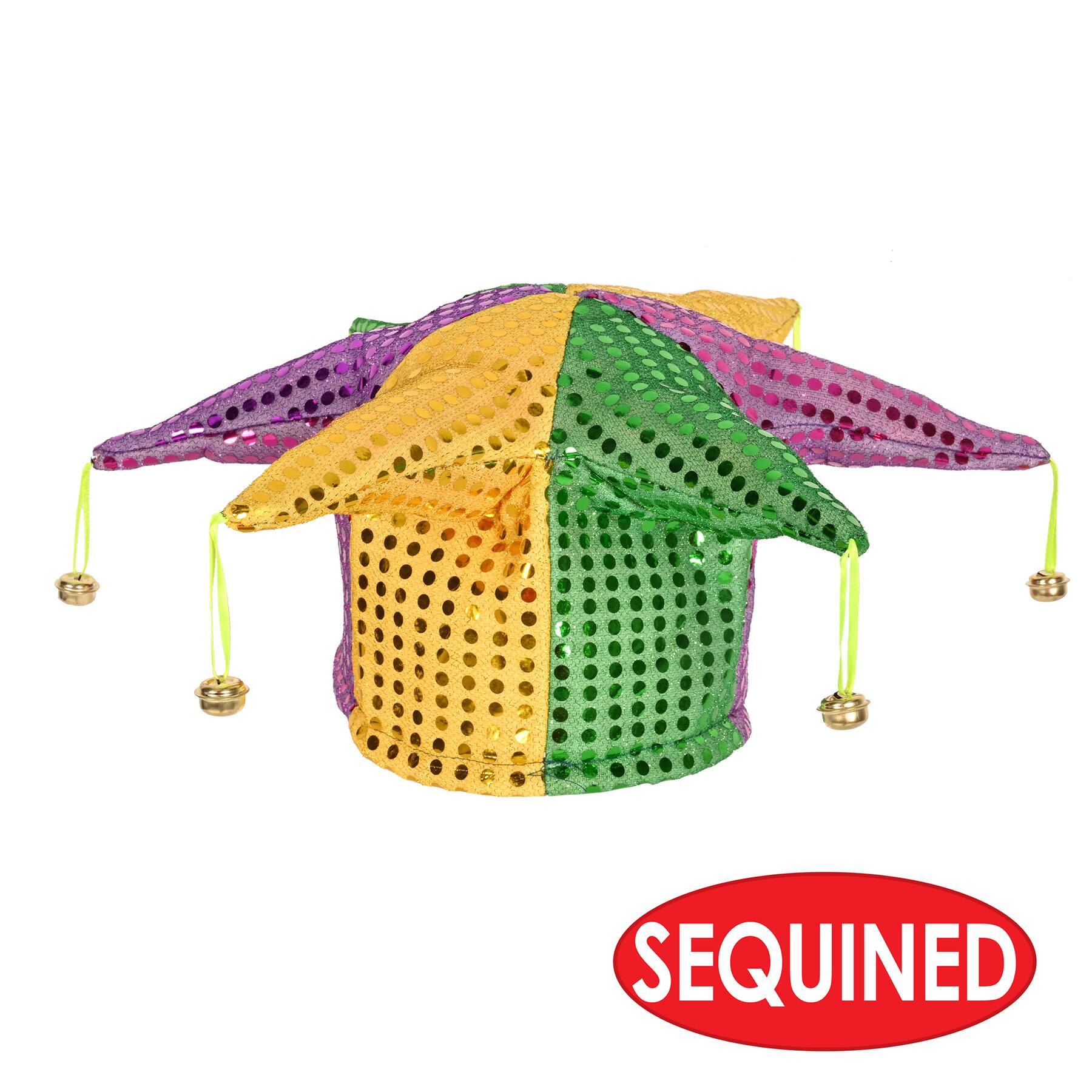 Beistle Mardi Gras Glitz 'N Gleam Jester Hat