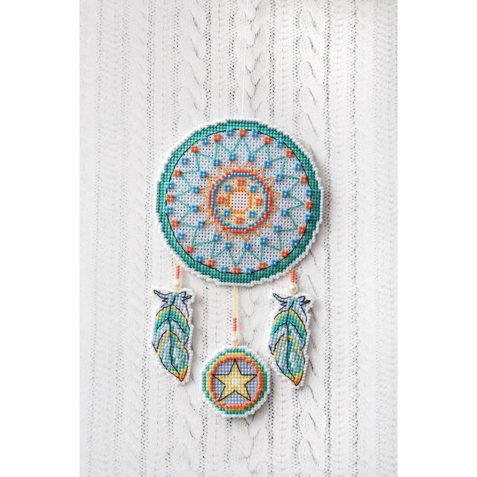 MP Studia Fox Ornament Plastic Canvas Counted Cross Stitch Kit