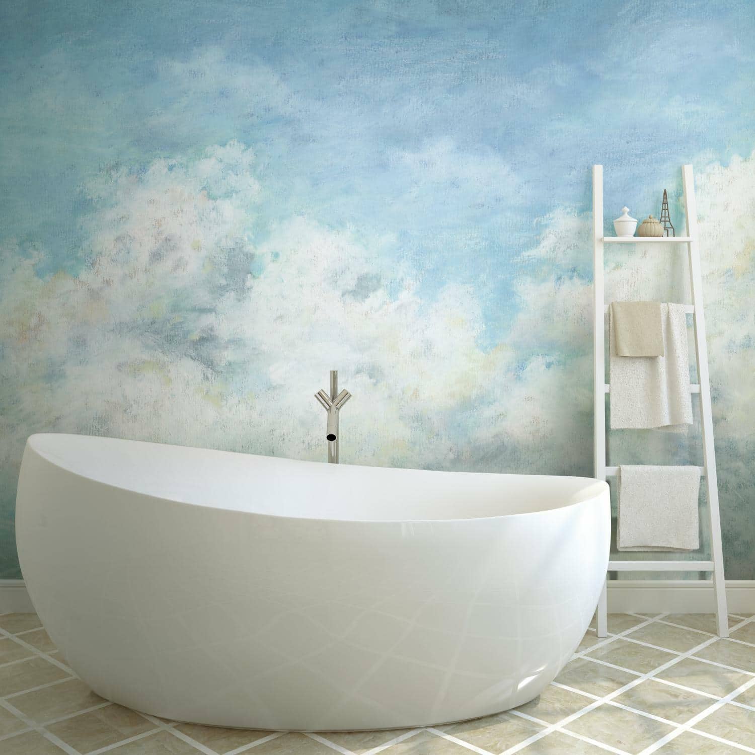 RoomMates In The Clouds Peel & Stick Wallpaper Mural