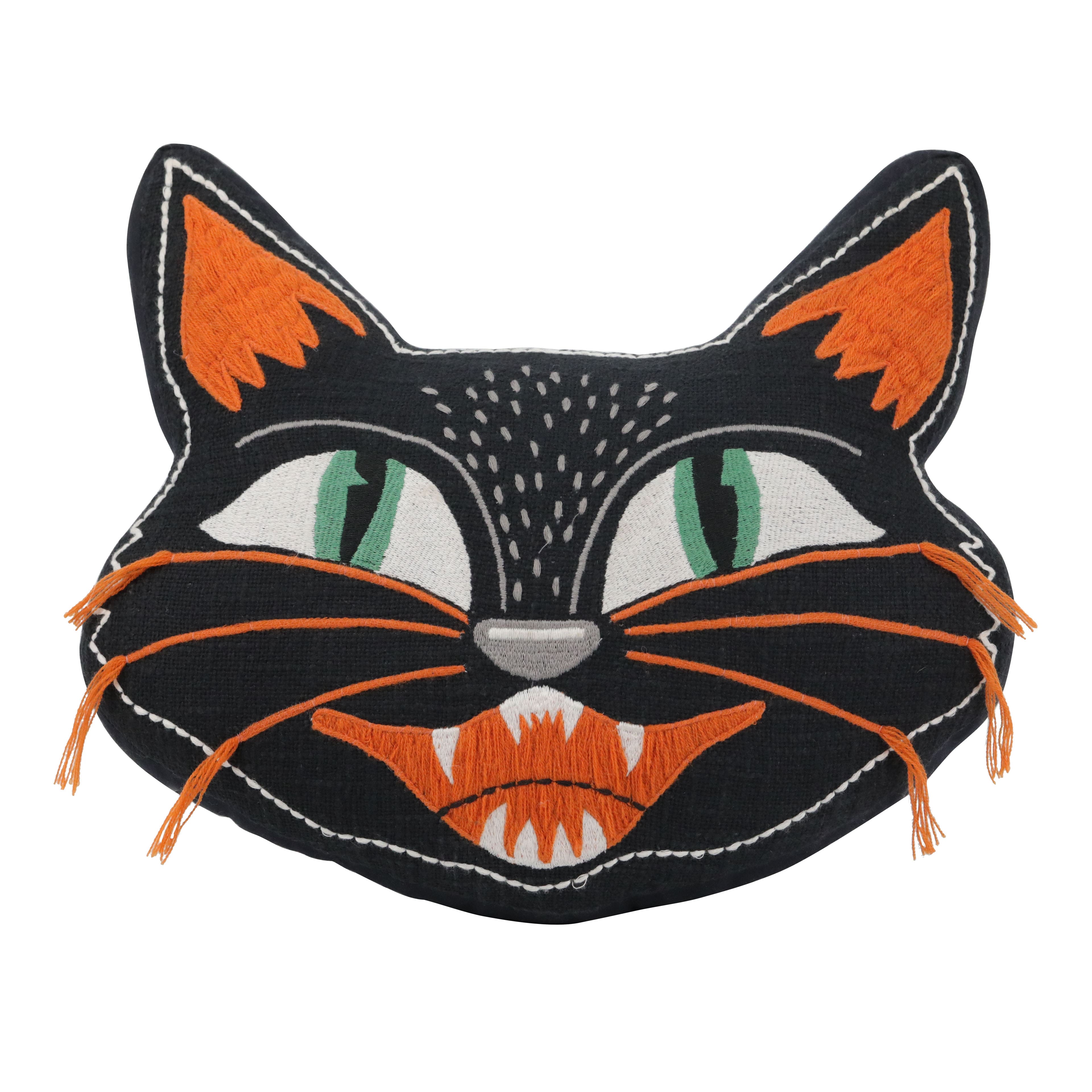 14" x 15" Black Cat Pillow by Ashland®