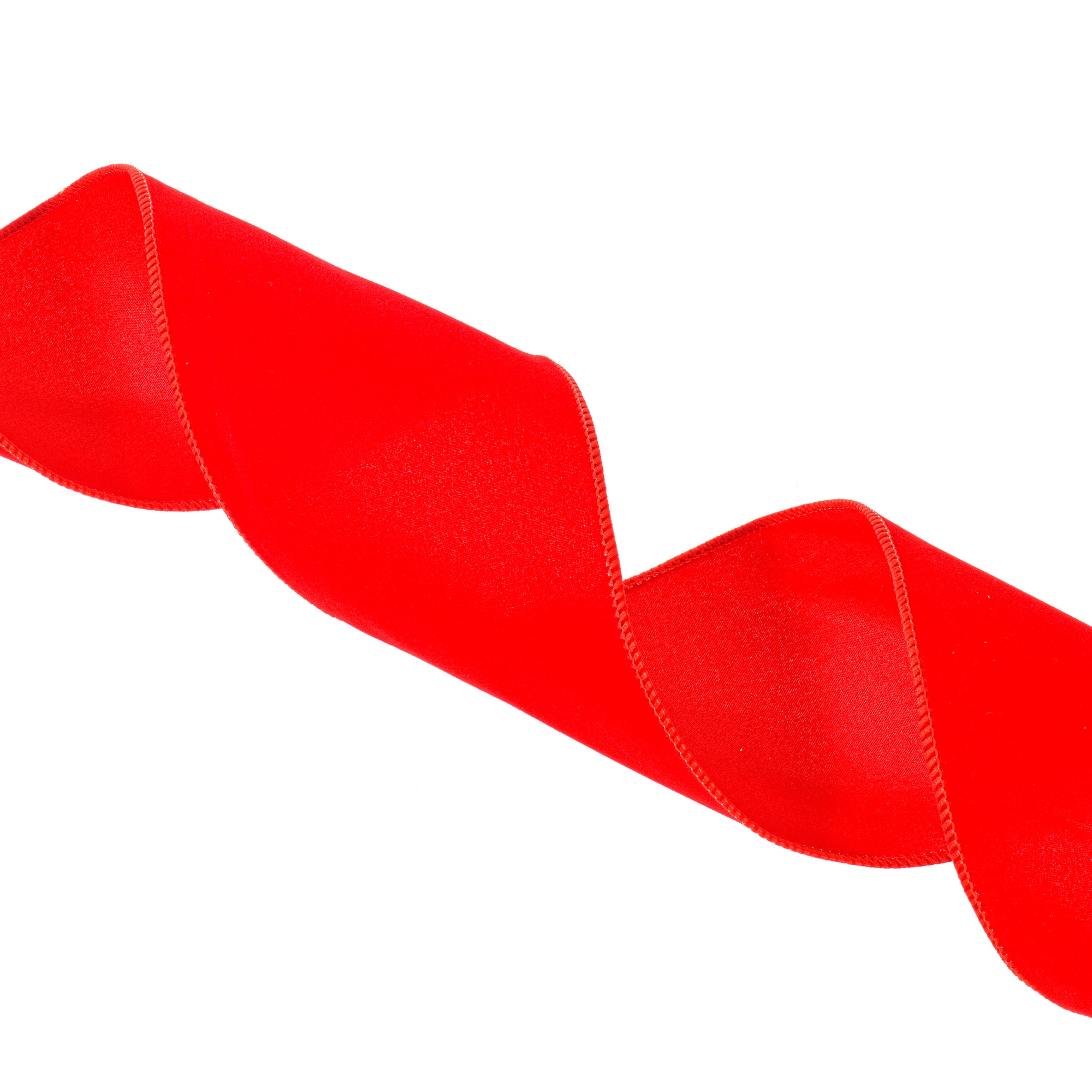 Vickerman 4" x 50yd. Red Velvet Wired Christmas Ribbon