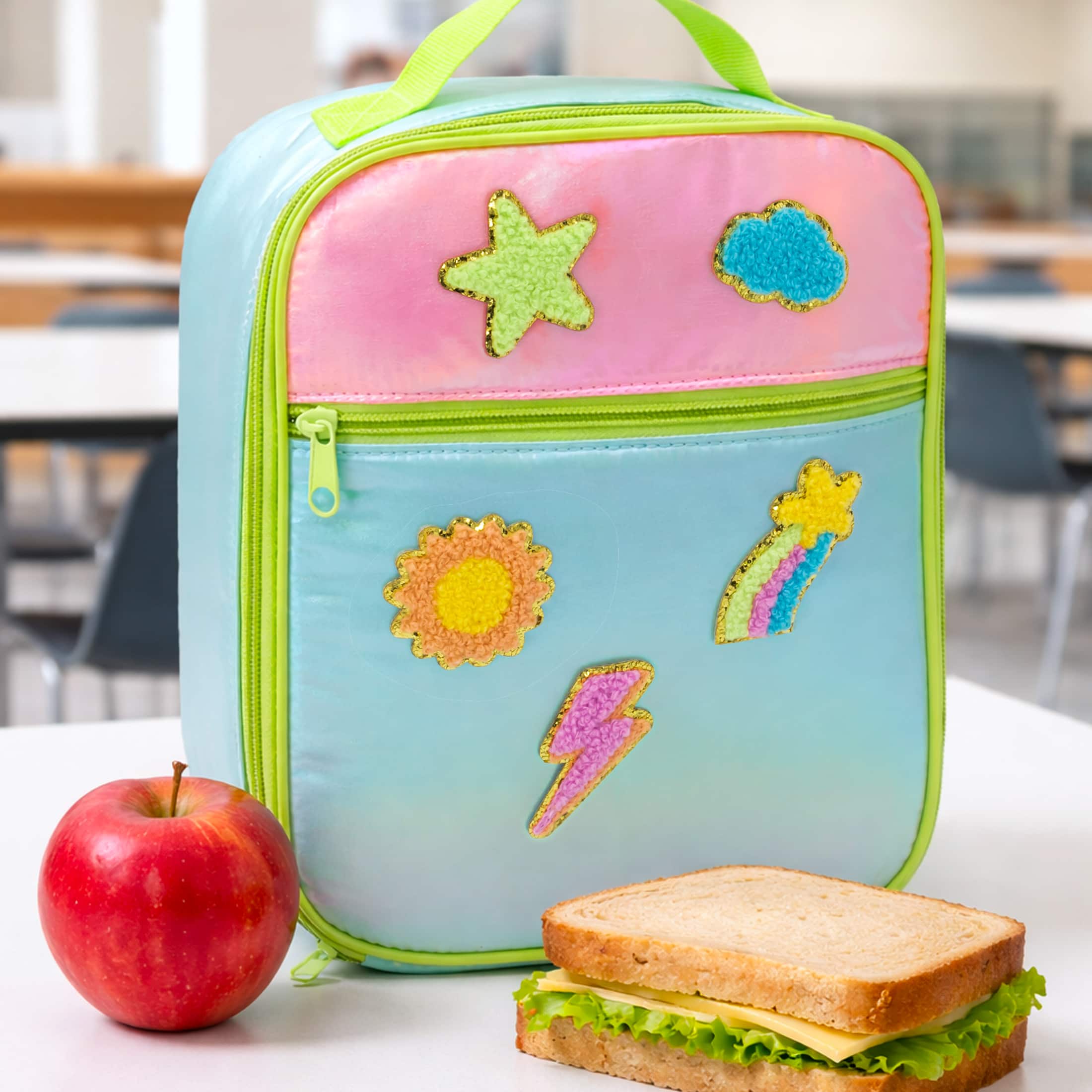 Class Rules! 10.5" Lunch Bag with Patches by B2C™