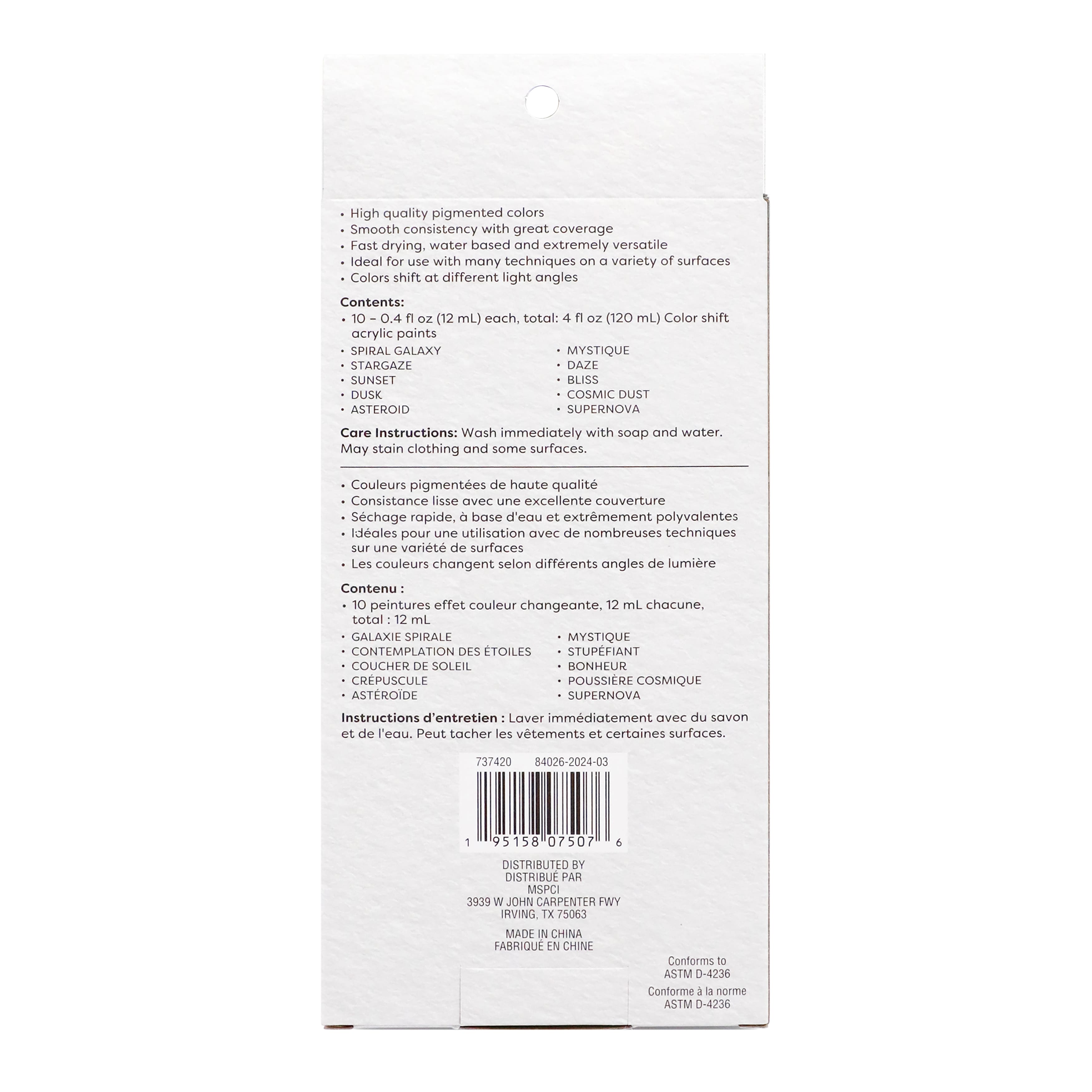 8 Packs: 10 ct. (80 total) Necessities™ Color Shift Acrylic Paints by Artist's Loft™