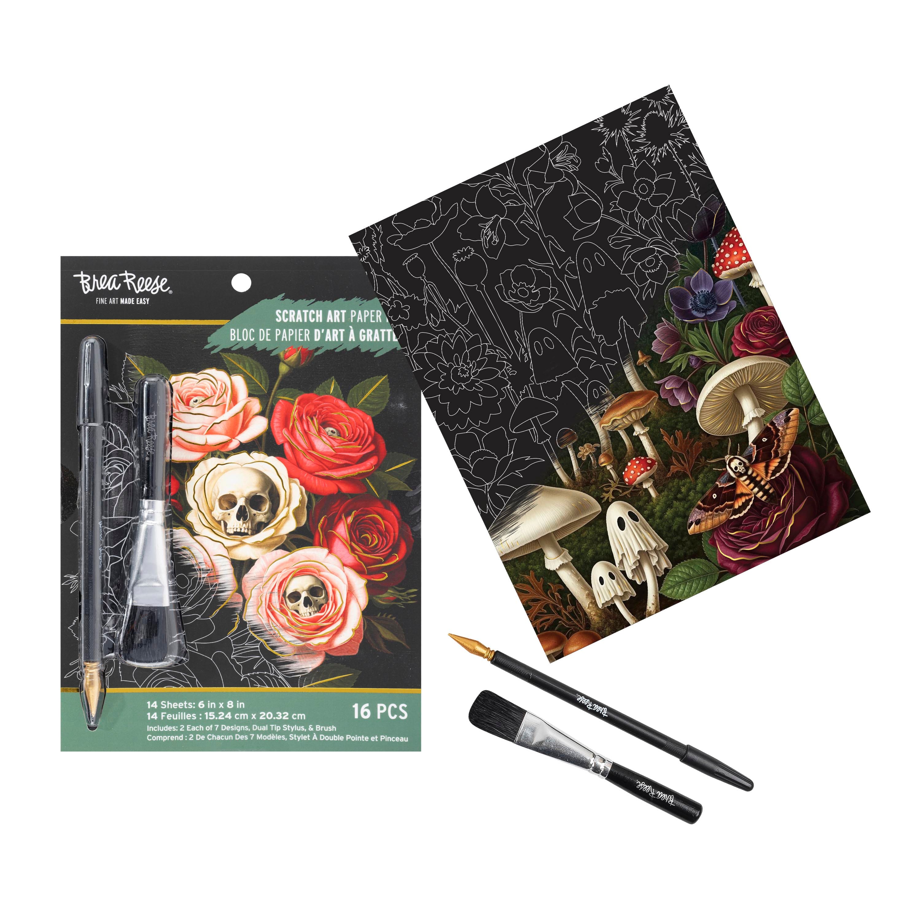 Brea Reese® 6" x 8" Witch Garden Scratch Art Paper Pad