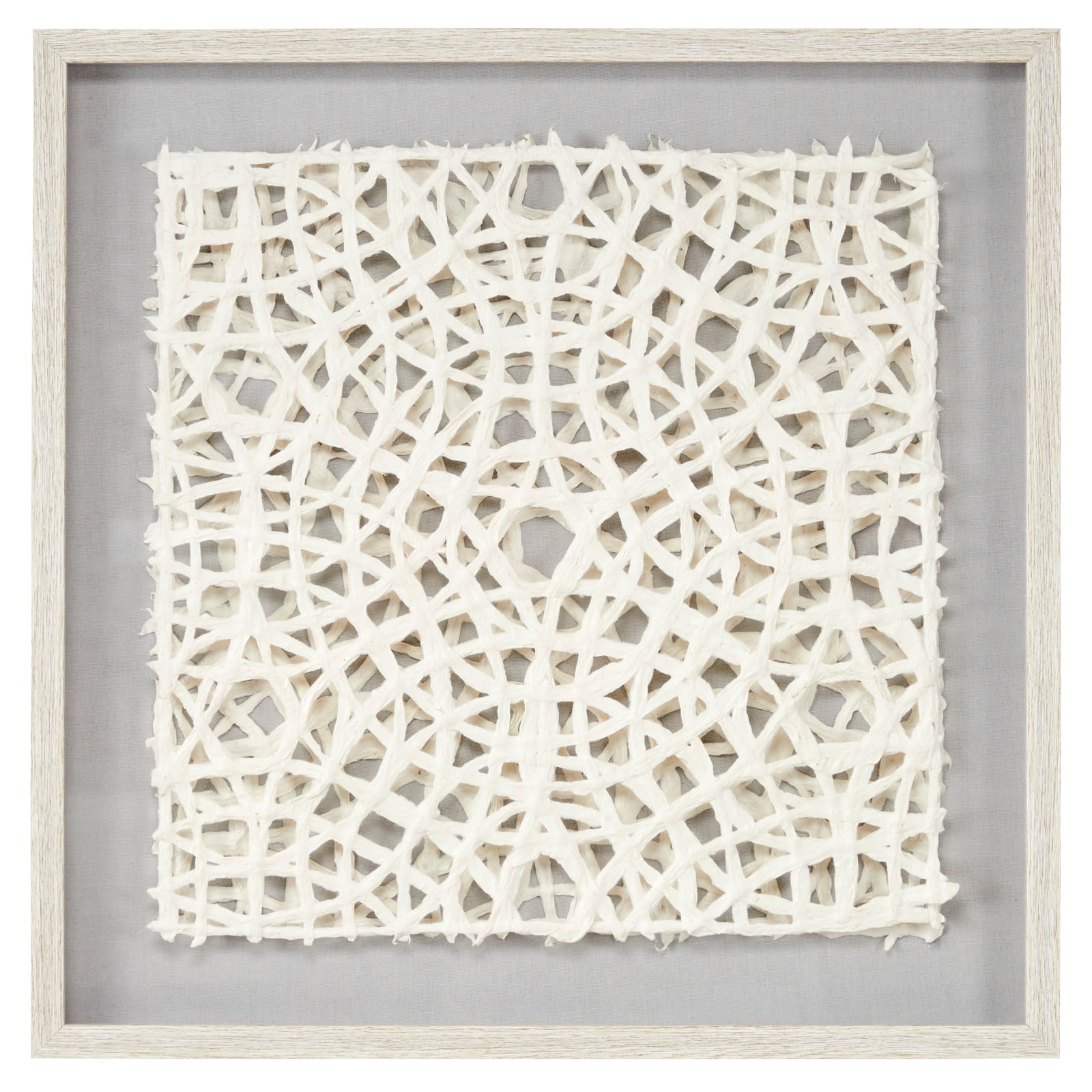 Gold Wood Natural Shadow Box Art, 24" x 24" x 1"