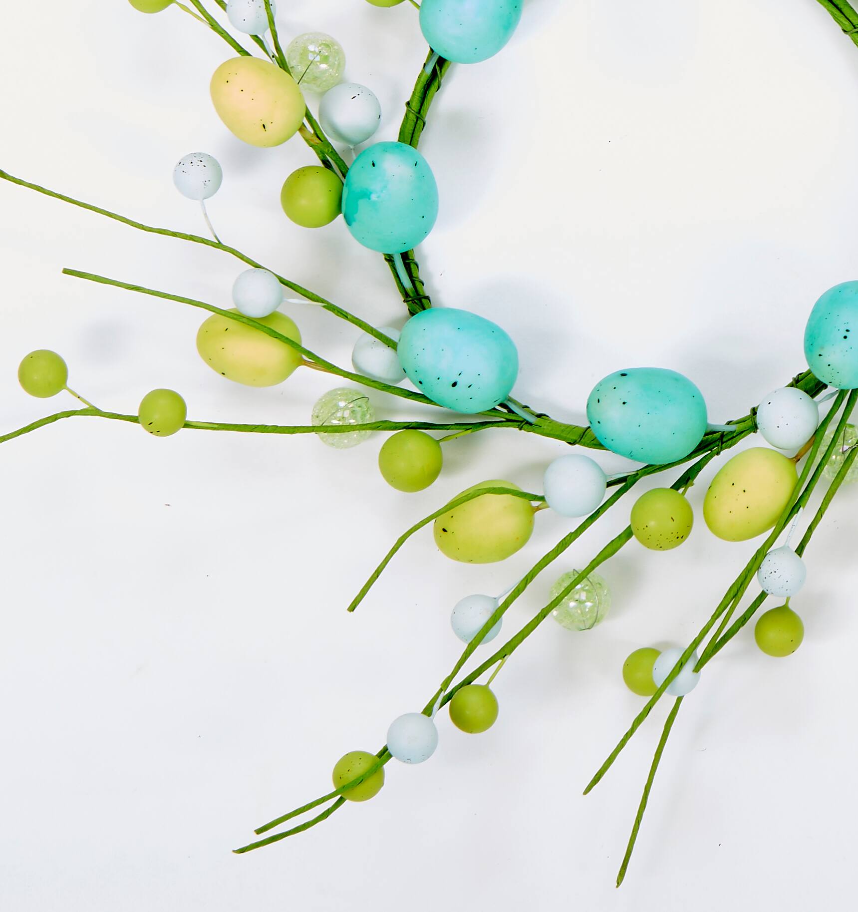 15" Easter Eggs & Berries Wreath