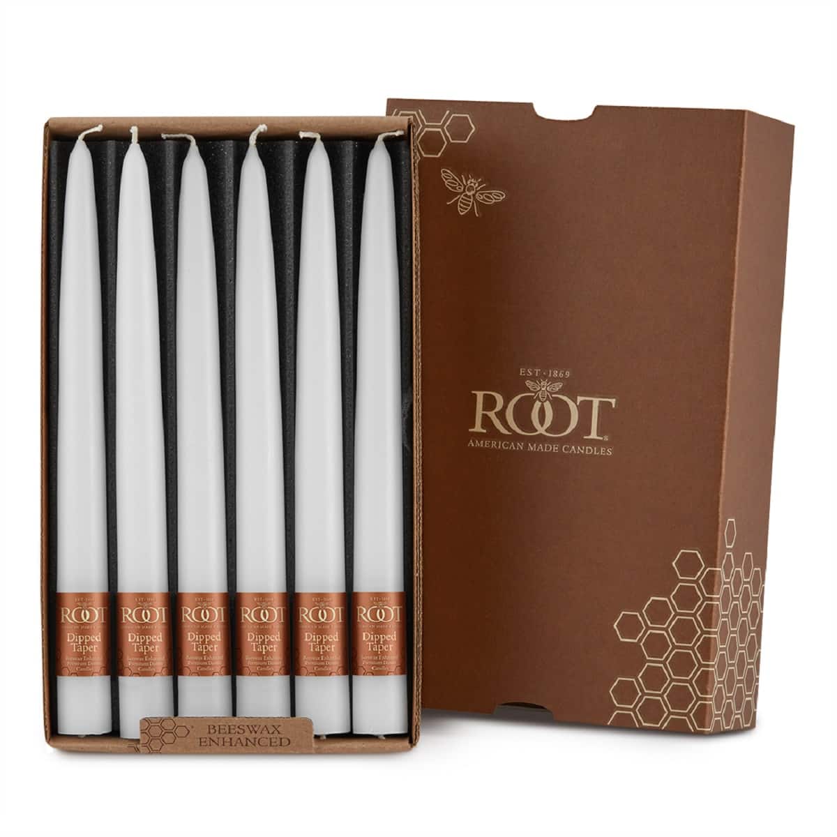 Root Candles 9" Dipped Taper Dinner Candles