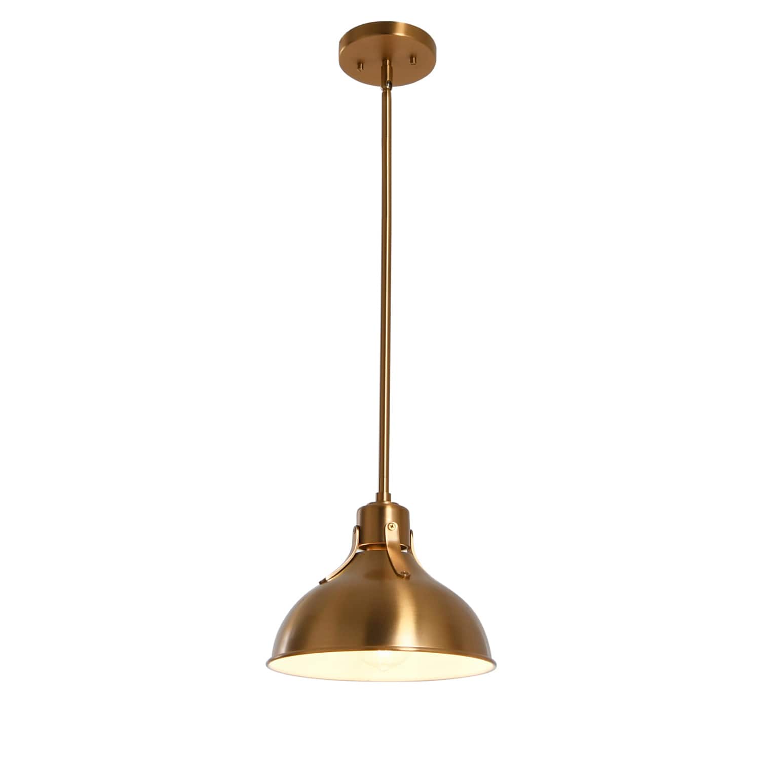Hello Honey® Robert Stevenson Lighting Cooper 10" Brushed Gold Metal Ceiling Light