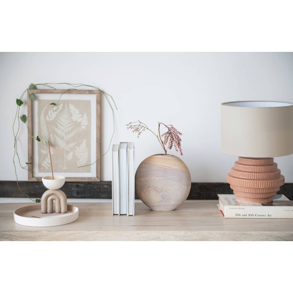 Hello Honey® 6" Rustic Two-Tone Stoneware Incense Burner